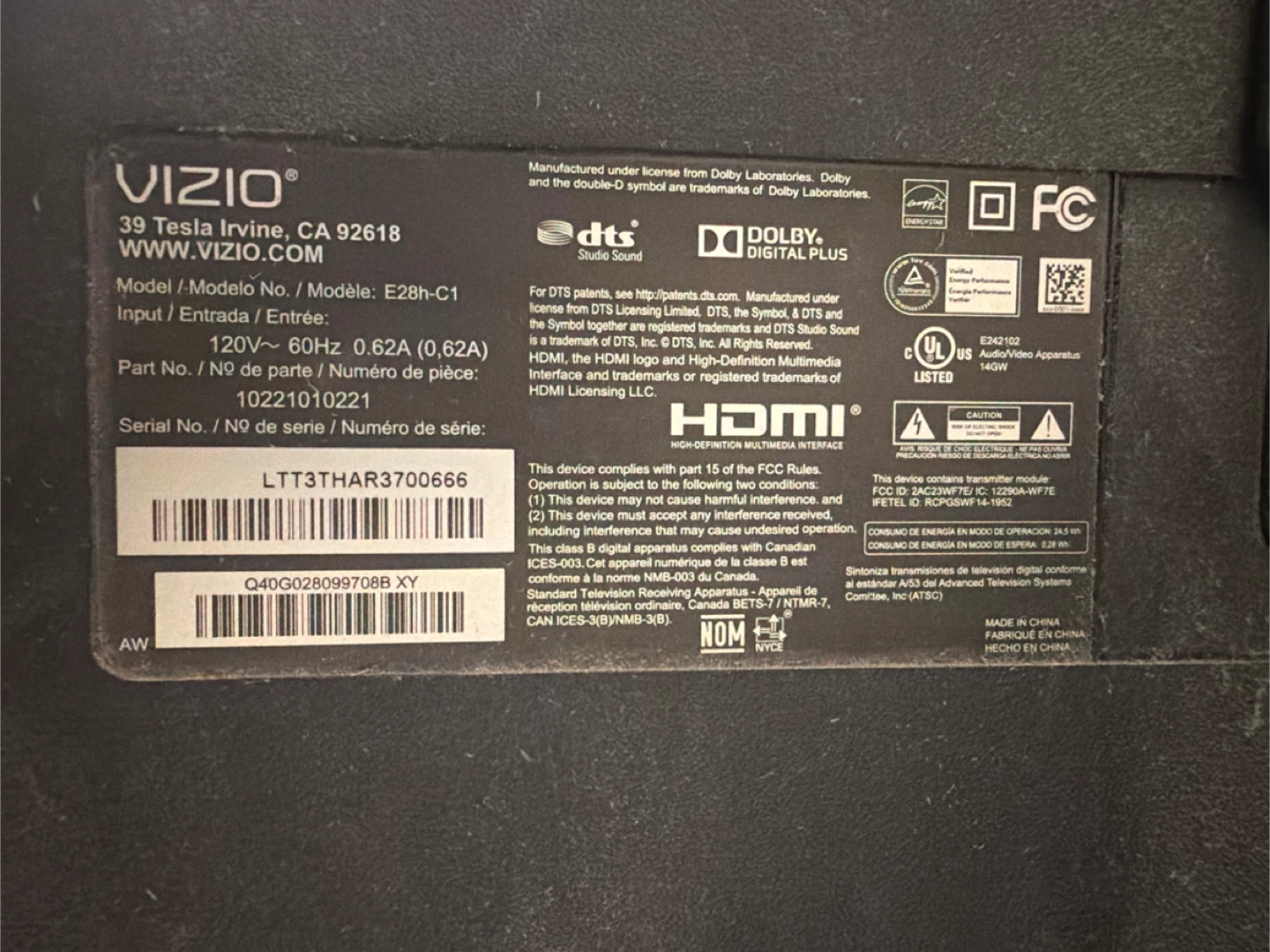 Vizio 28-Inch LED TV - photo 2