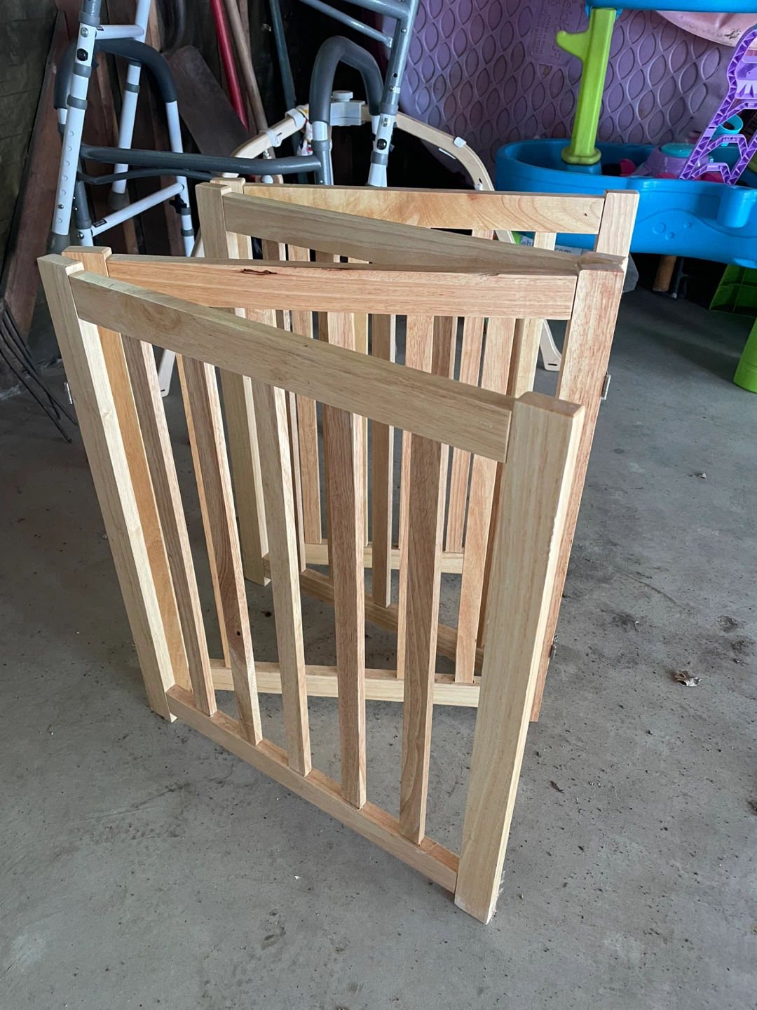 4 Panel Wooden Pet Gate