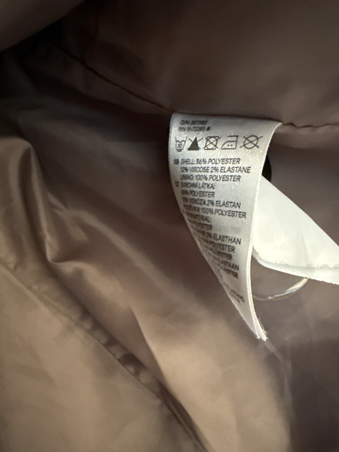 Women’s H&M Taupe Double-Breasted Peacoat - photo 4
