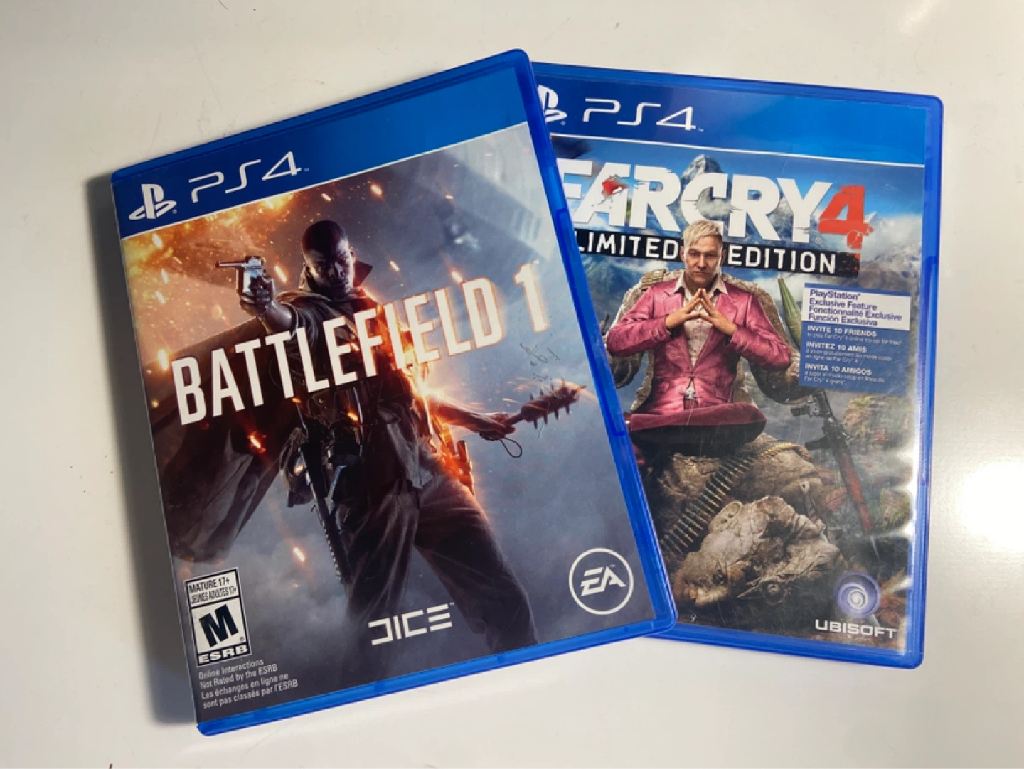 PlayStation 4 Games Bundle - Battlefield 1 & Far Cry 4