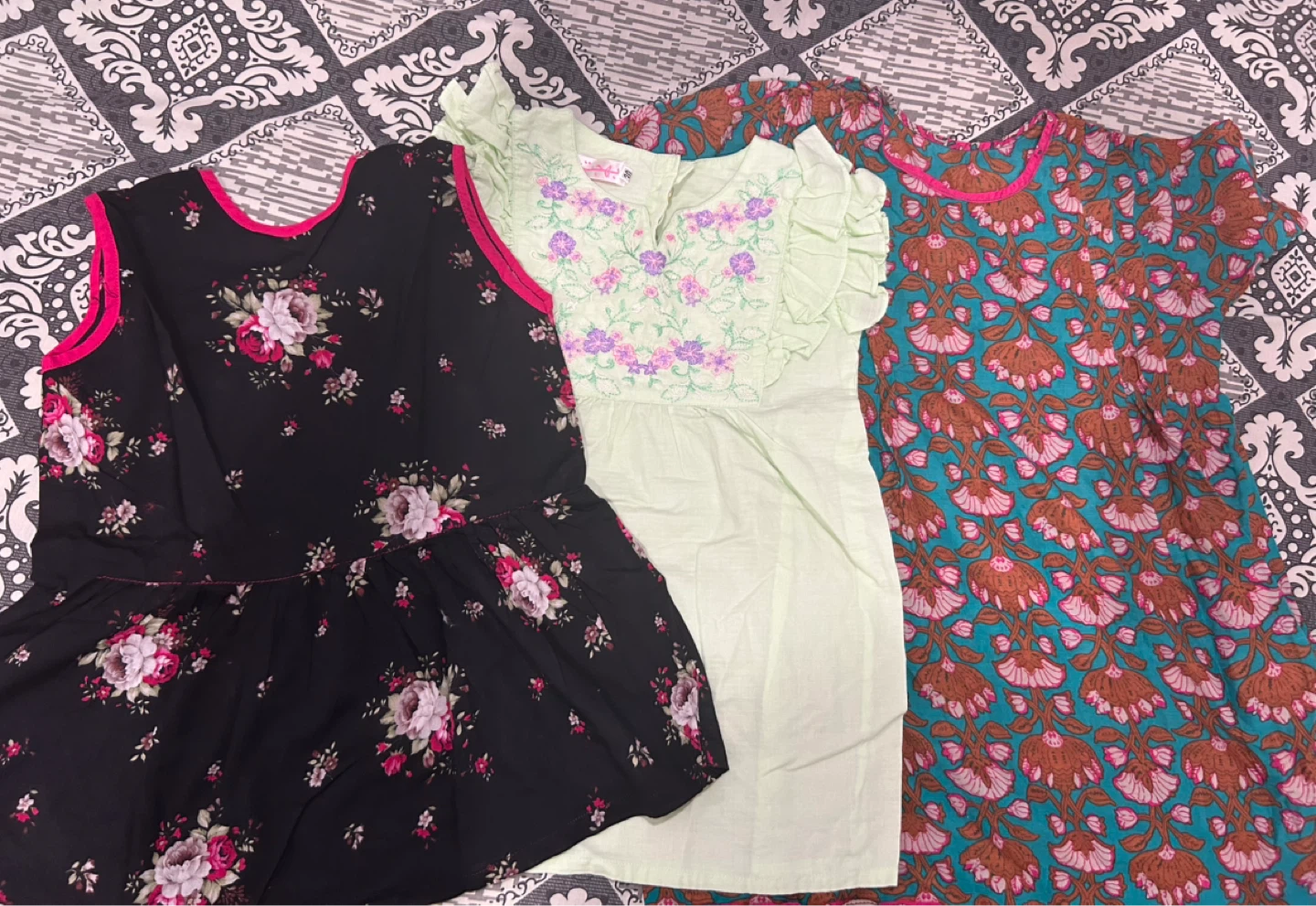 Girls' Dresses - Floral & Embroidered