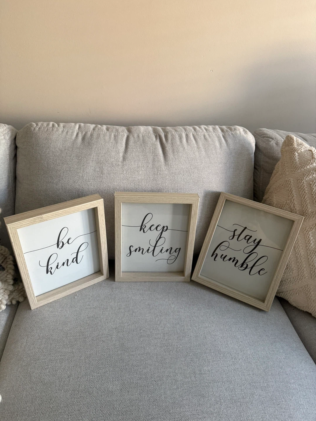 Set of 3 Wooden Framed Inspirational Quote Signs - photo 2