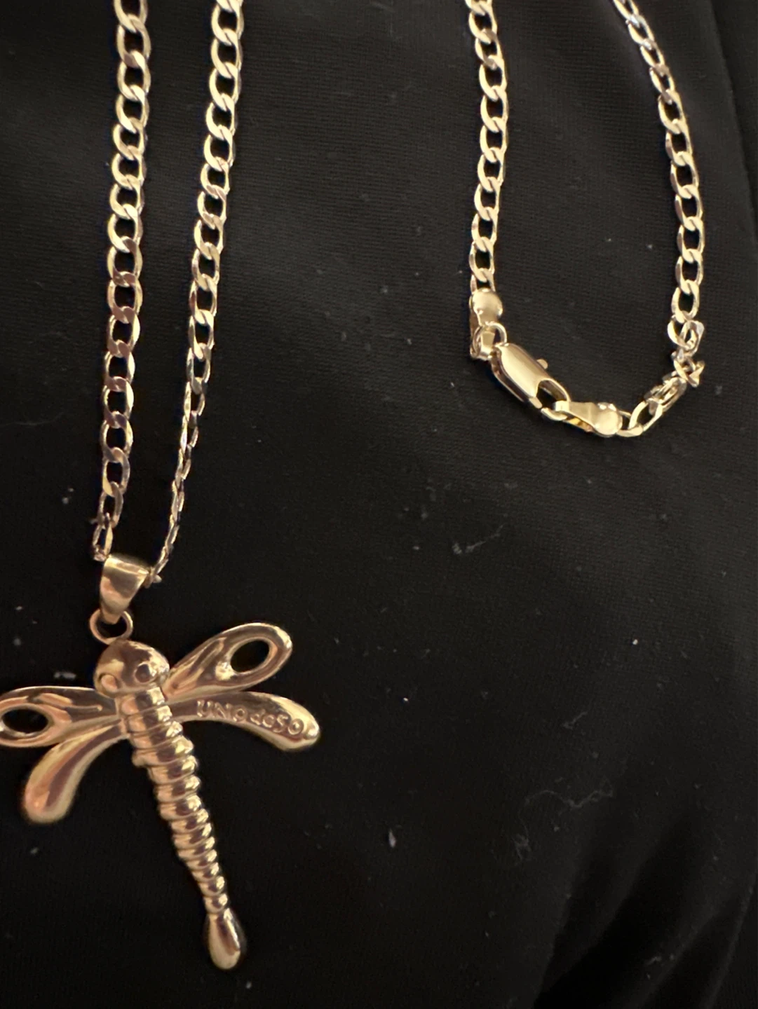14k gold laminated Dragonfly Pendant Necklace - photo 2