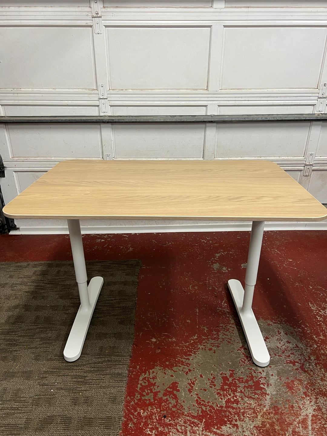 IKEA Bekant Desk - Light Wood & White