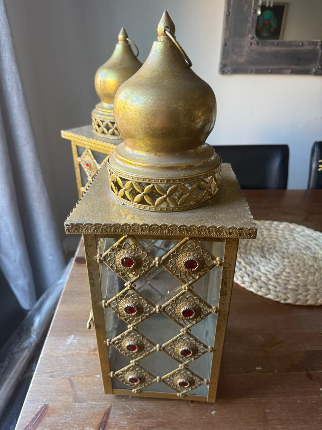 Gold Moroccan Lantern - photo 4