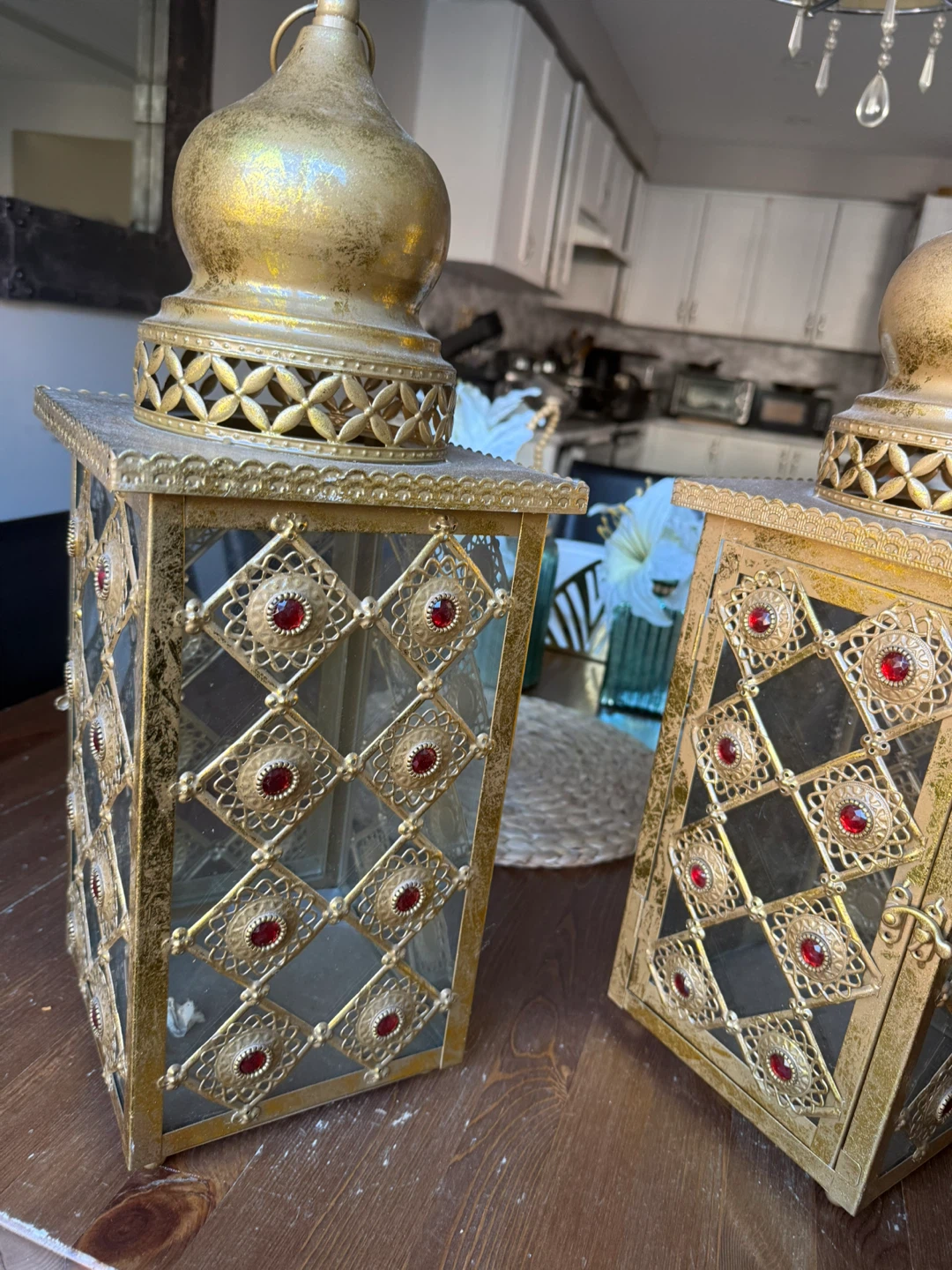 Gold Moroccan Lantern - photo 2