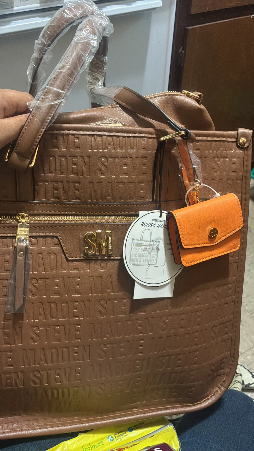 Steve Madden Brown Tote Bag with Wallet Pouch - photo 2