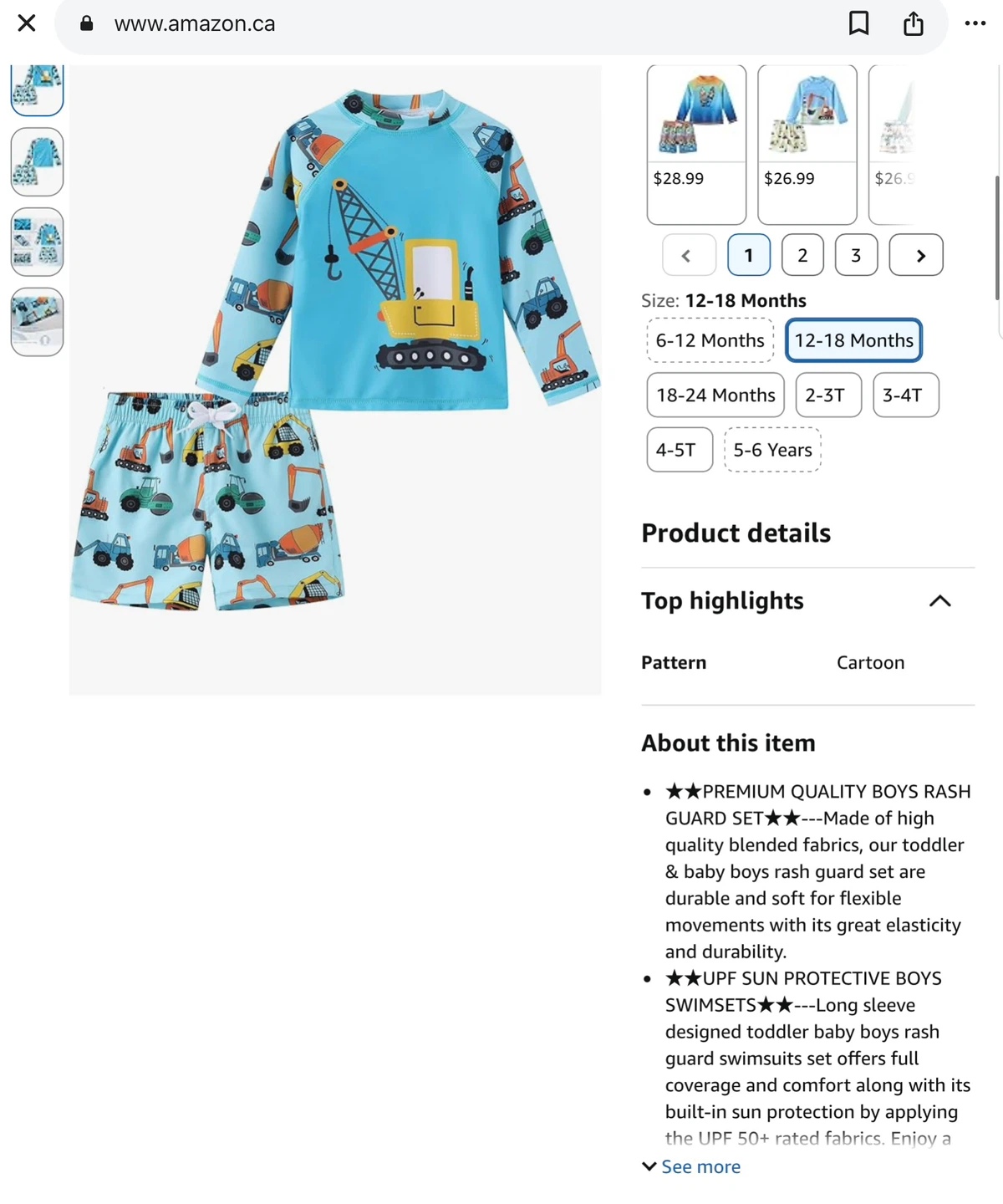 New cute Toddler Boys Rash Guard Set 12-18mths - photo 3