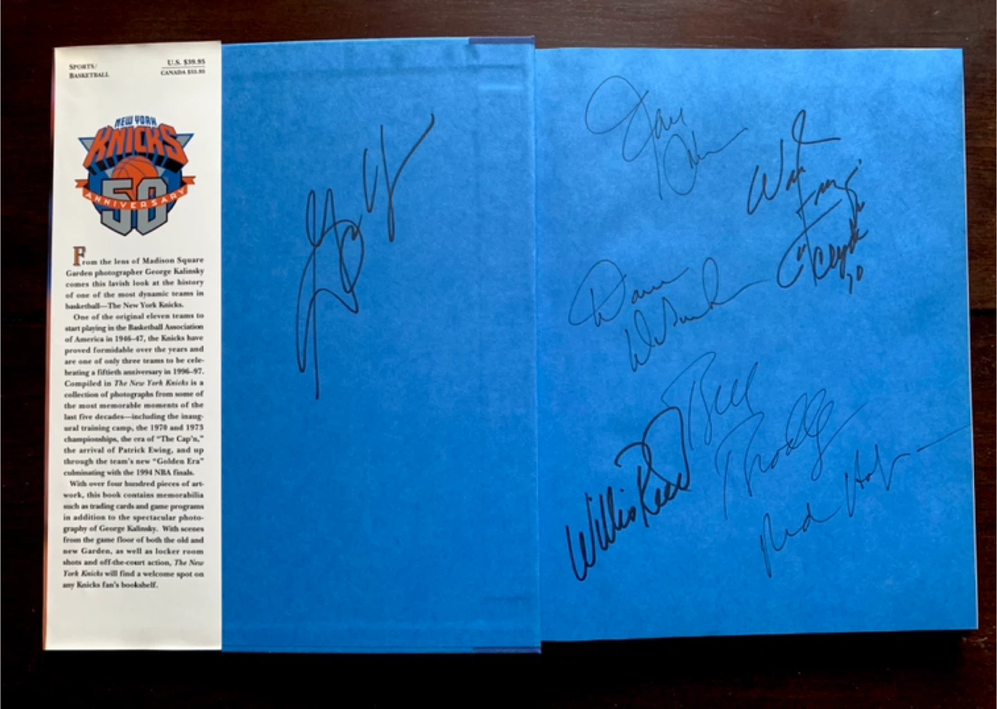 RARE NY Knicks 1973 NBA champions autographs w/ JSA  LOA - photo 3