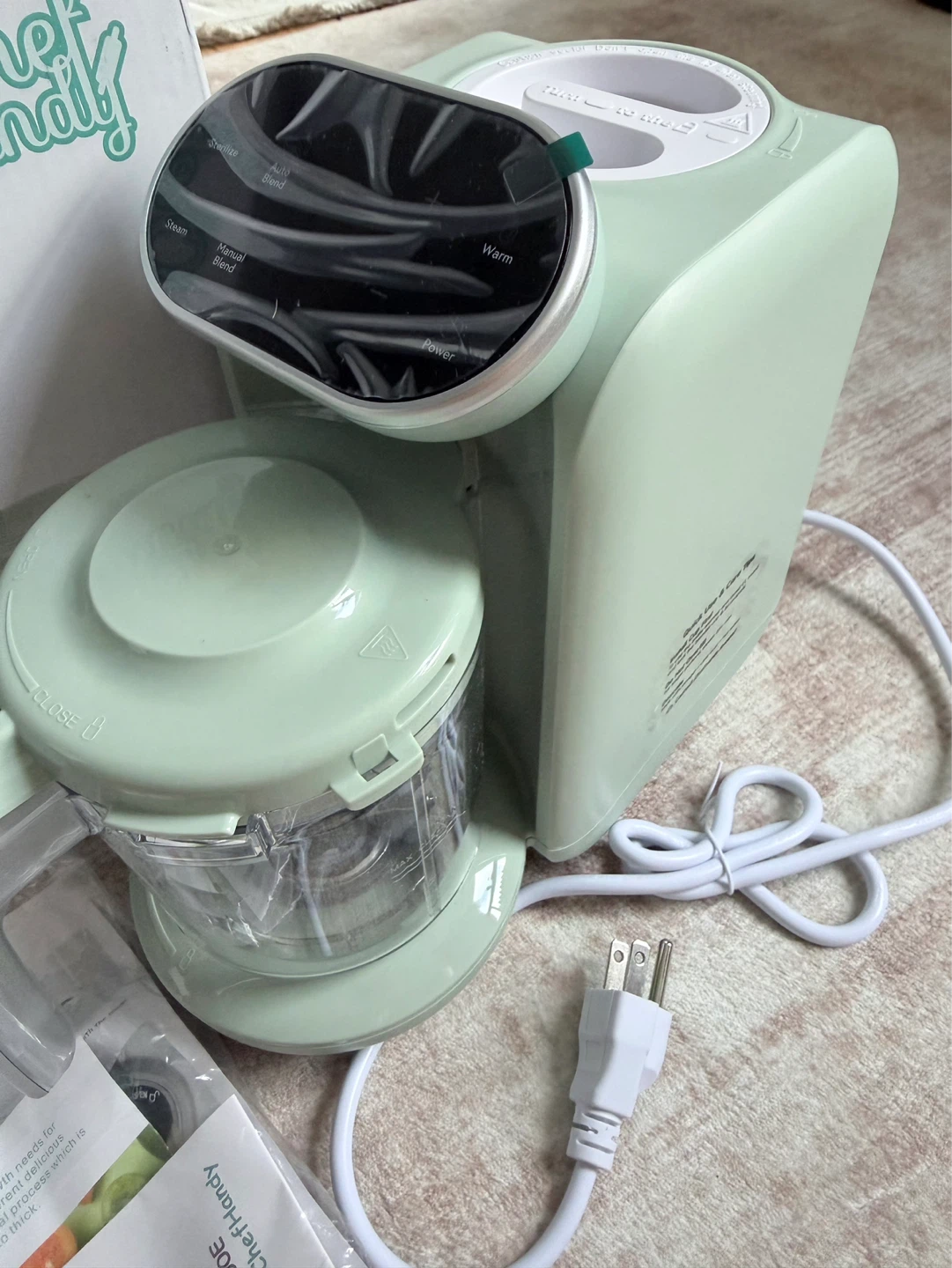 ChefHandy Baby Food Processor Steamer & Blender Green - photo 2
