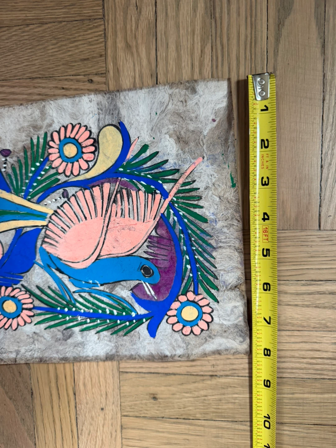 Antique Mexican Handmade Folk Art Wall Hanging - photo 3