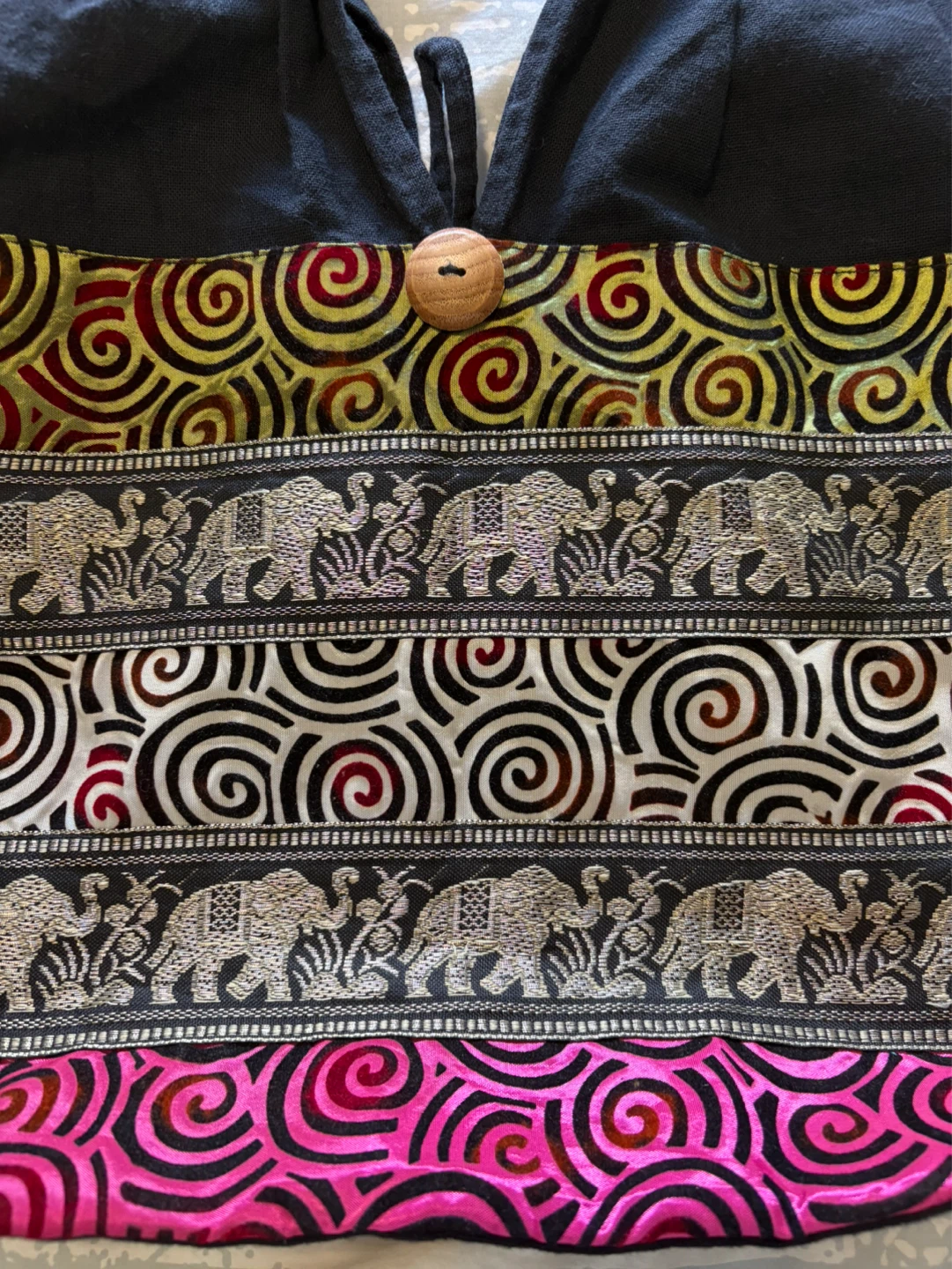 Boho Elephant Print Hobo Bag - photo 4