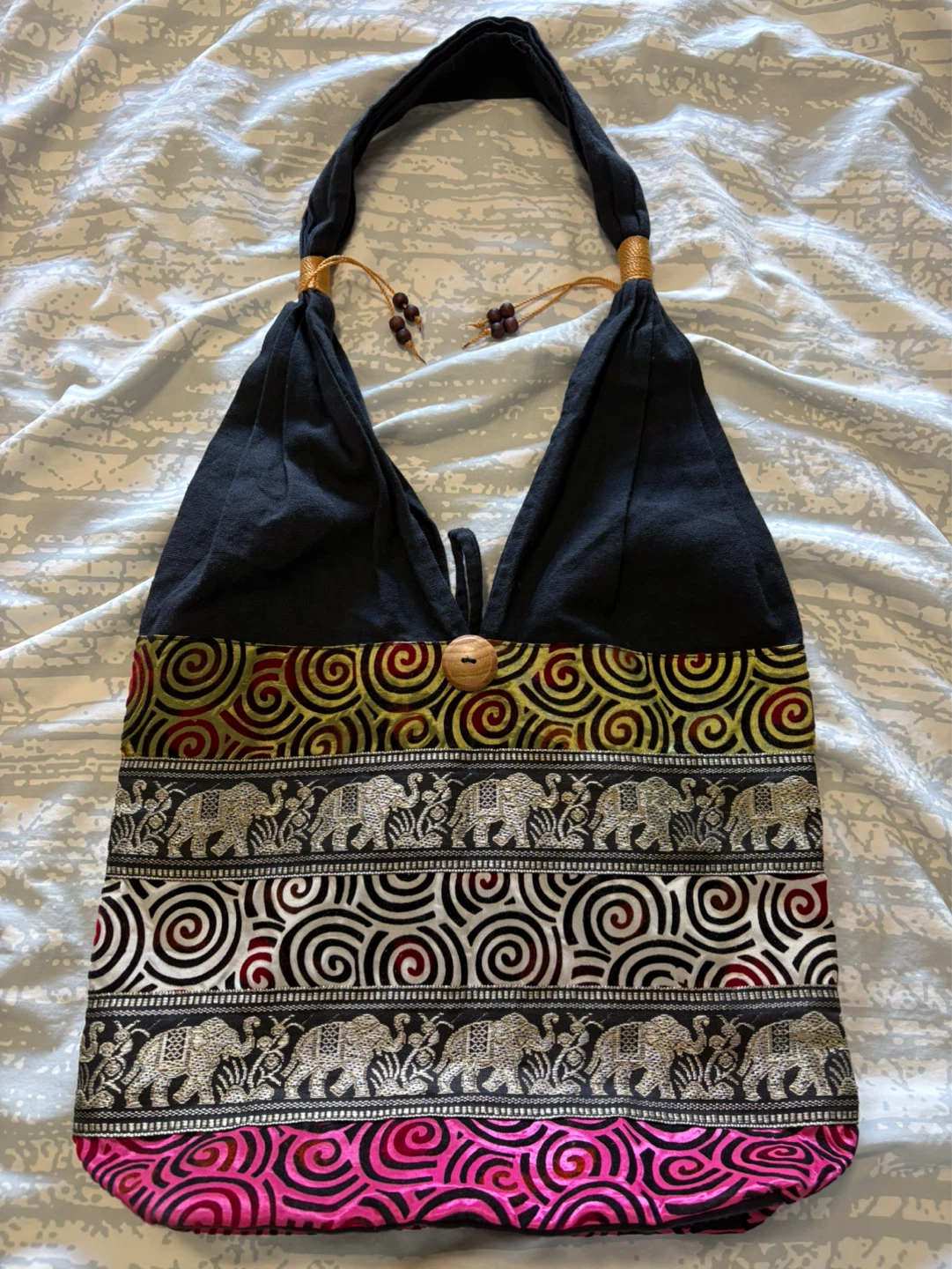 Boho Elephant Print Hobo Bag - photo 2