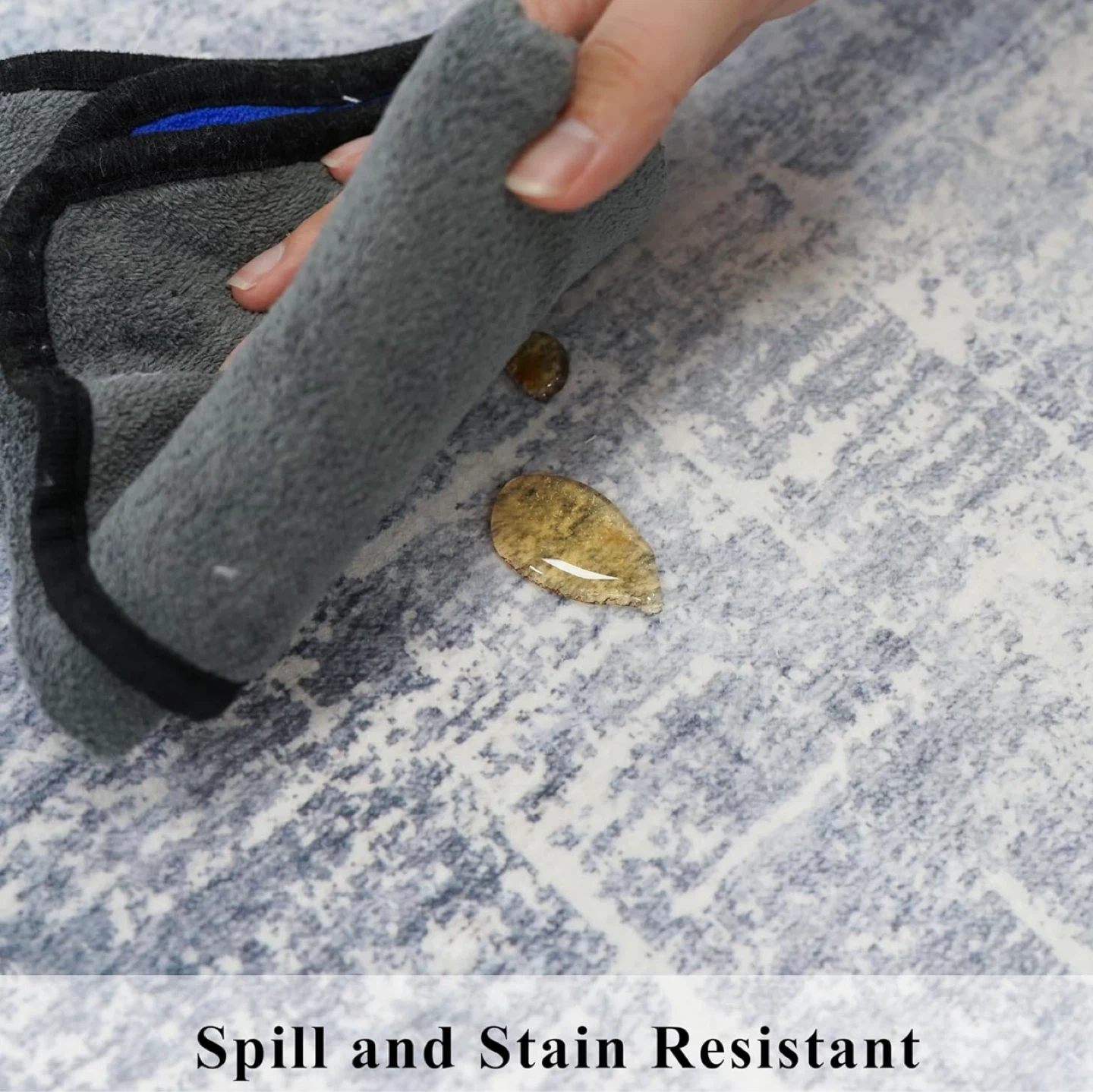 Runner Rug - 2x8 Abstract Pattern, Spill & Stain Resistant - photo 3