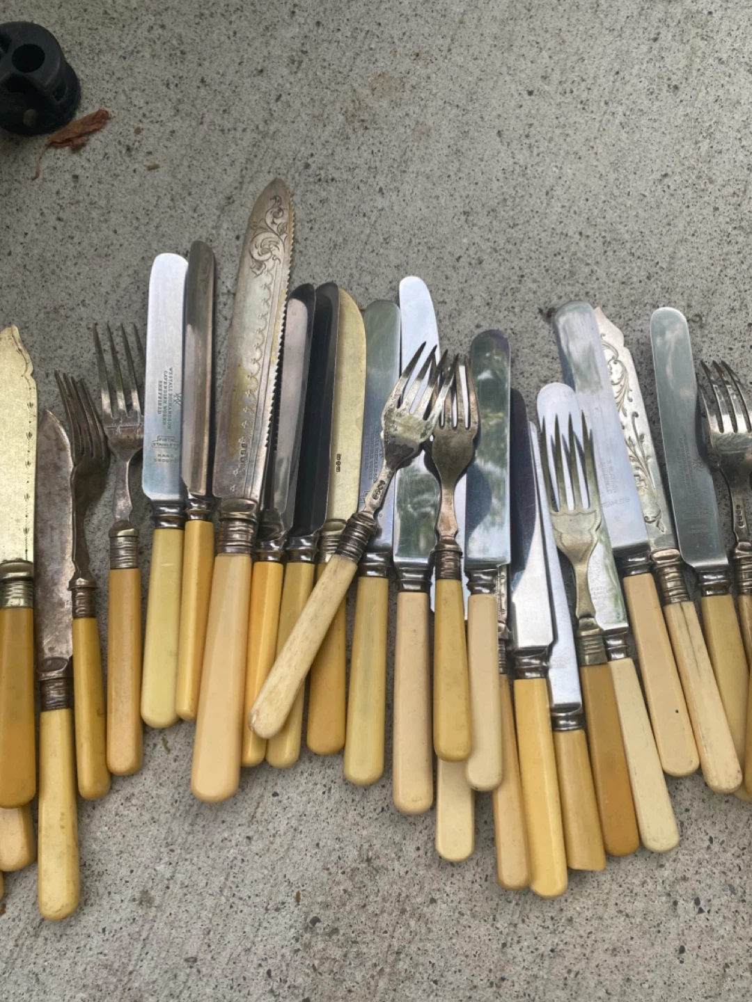 Vintage Mixed Cutlery Set with Bakelite Handles(54pieces) - photo 3