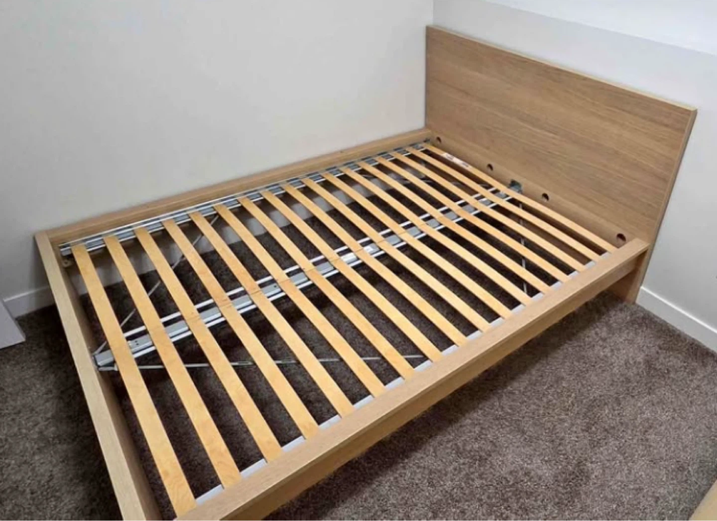 IKEA MALM Queen bed frame in oak colour - photo 2