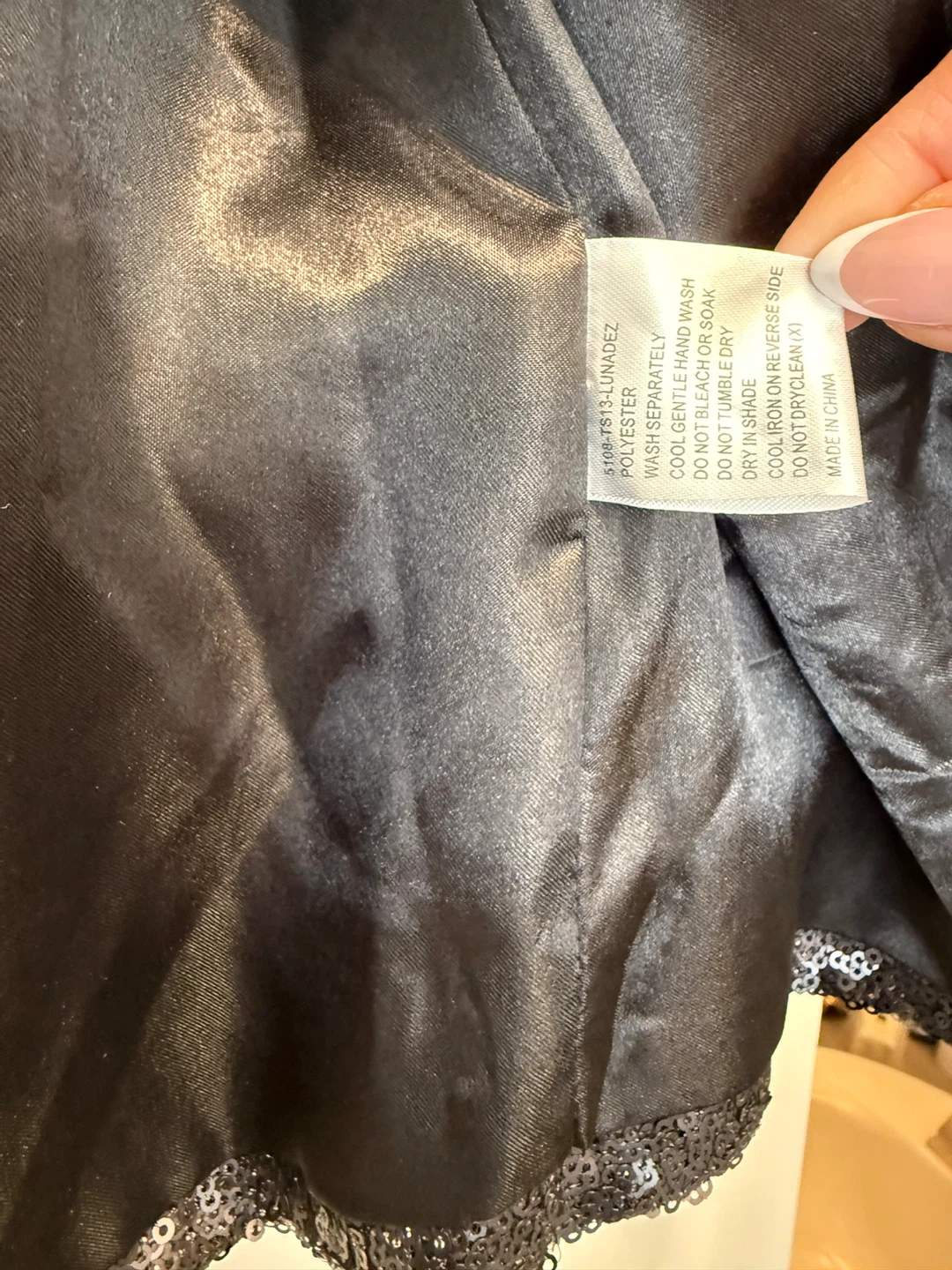 Women’s Black Sequin Jacket - photo 4