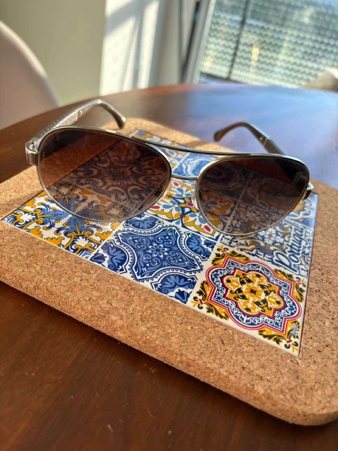 Chanel Aviator Sunglasses with Quilted Detail