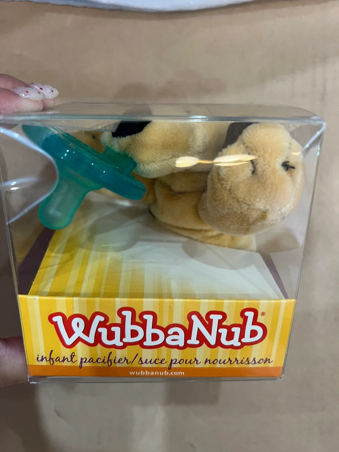 WubbaNub Infant Pacifier, Brown Puppy