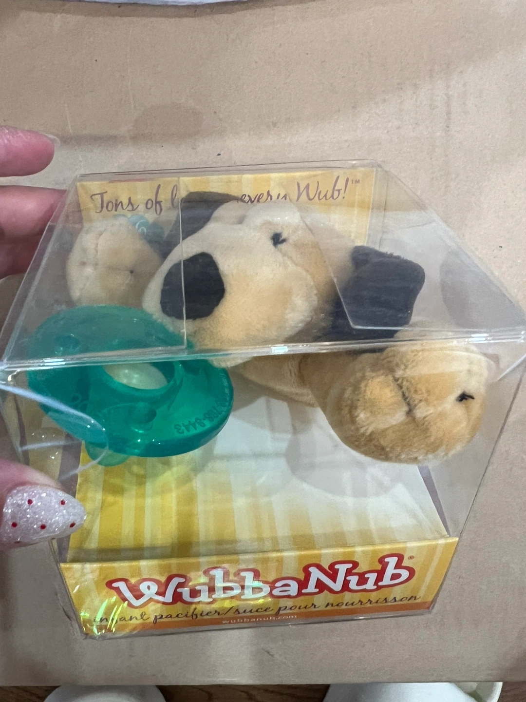 WubbaNub Infant Pacifier, Brown Puppy - photo 2