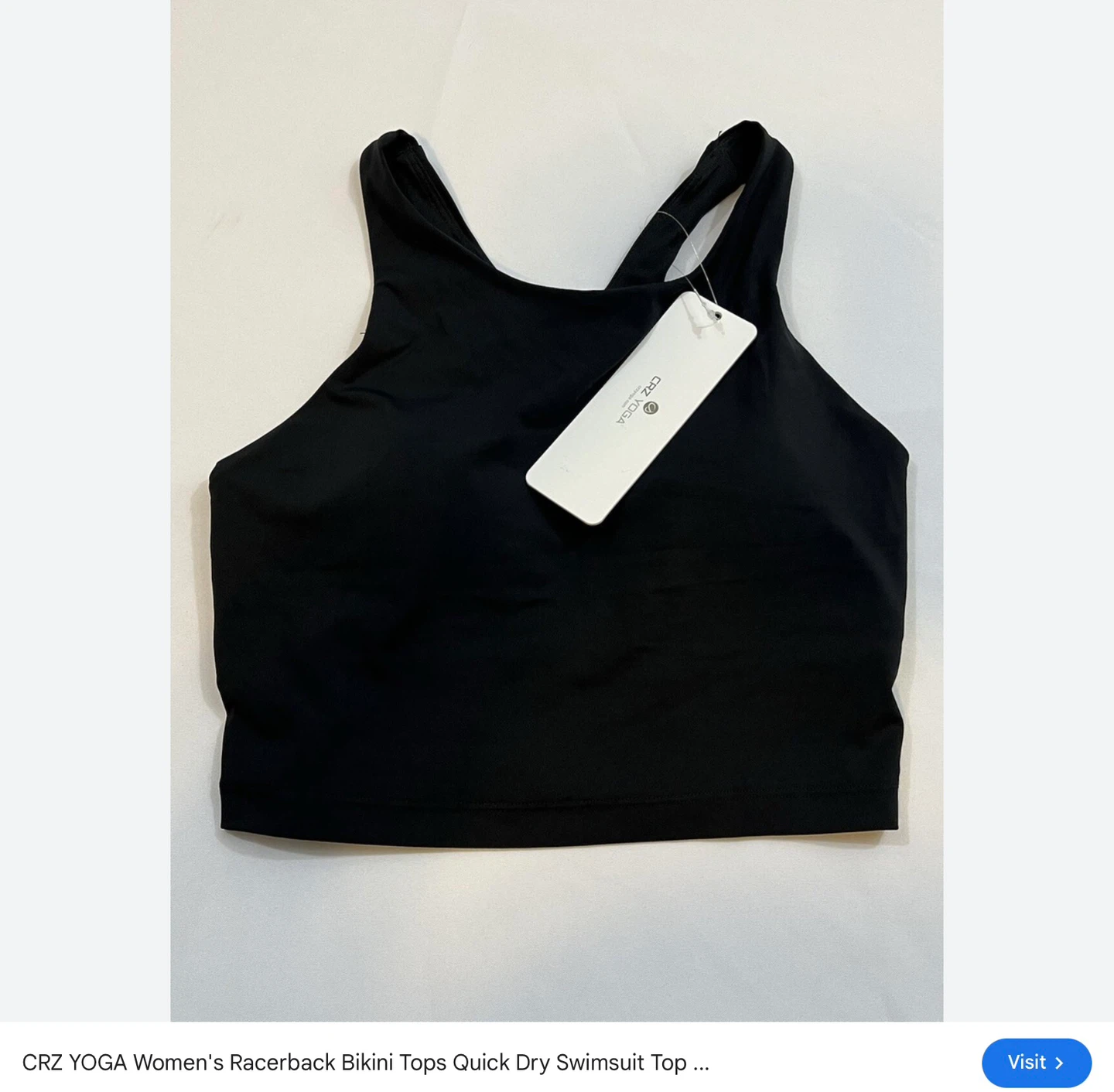 CRZ YOGA New Racerback Bikini Top - Medium - photo 2