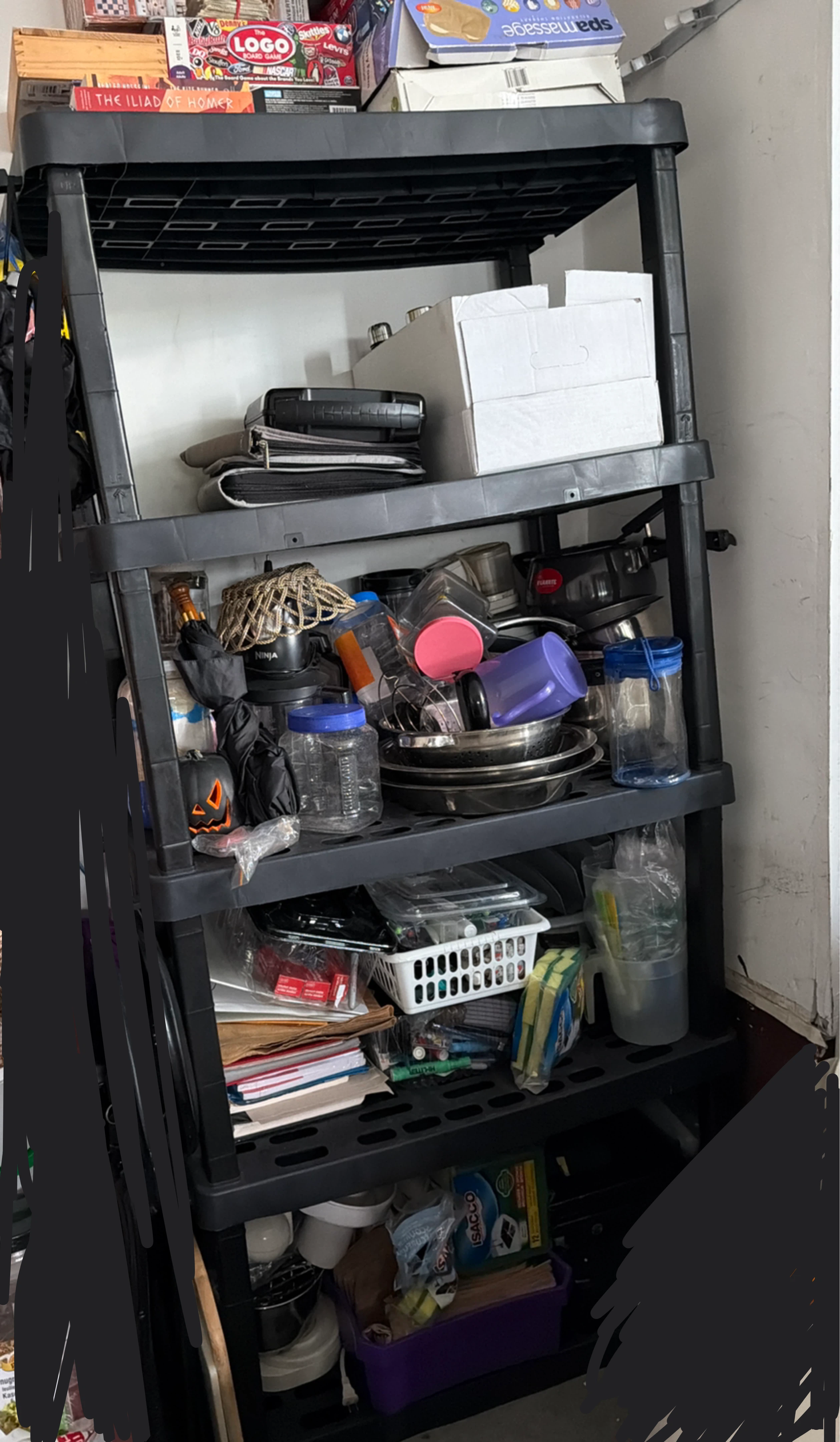 Black shelf