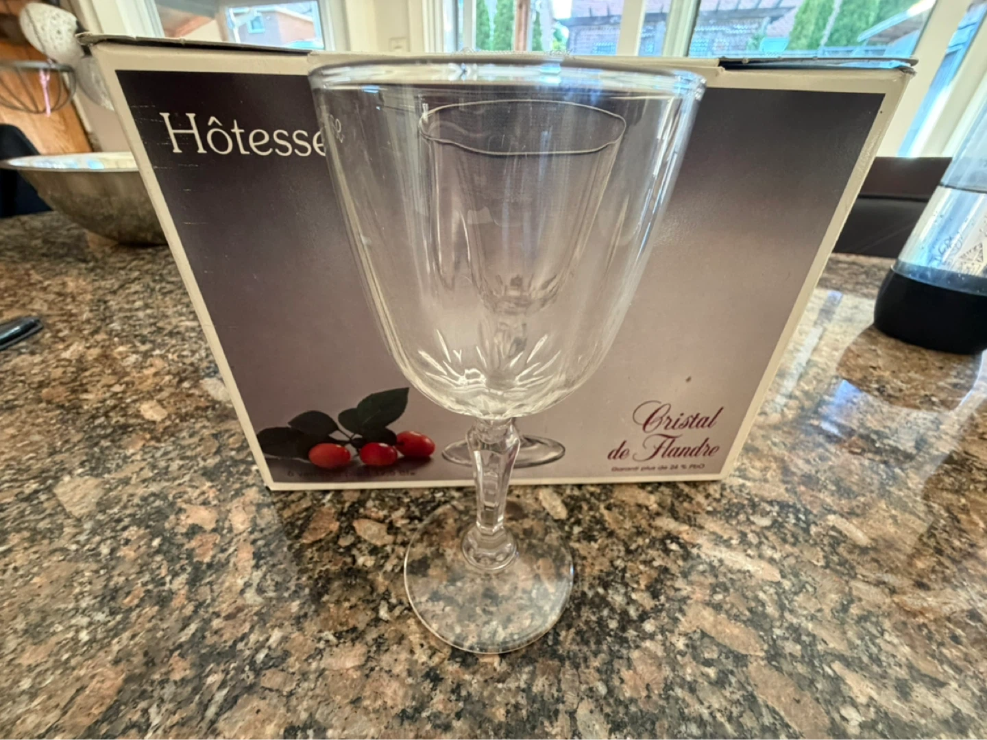 Hôtesses Cristal de Flandre 6 Stemglasses 17.5 cl
