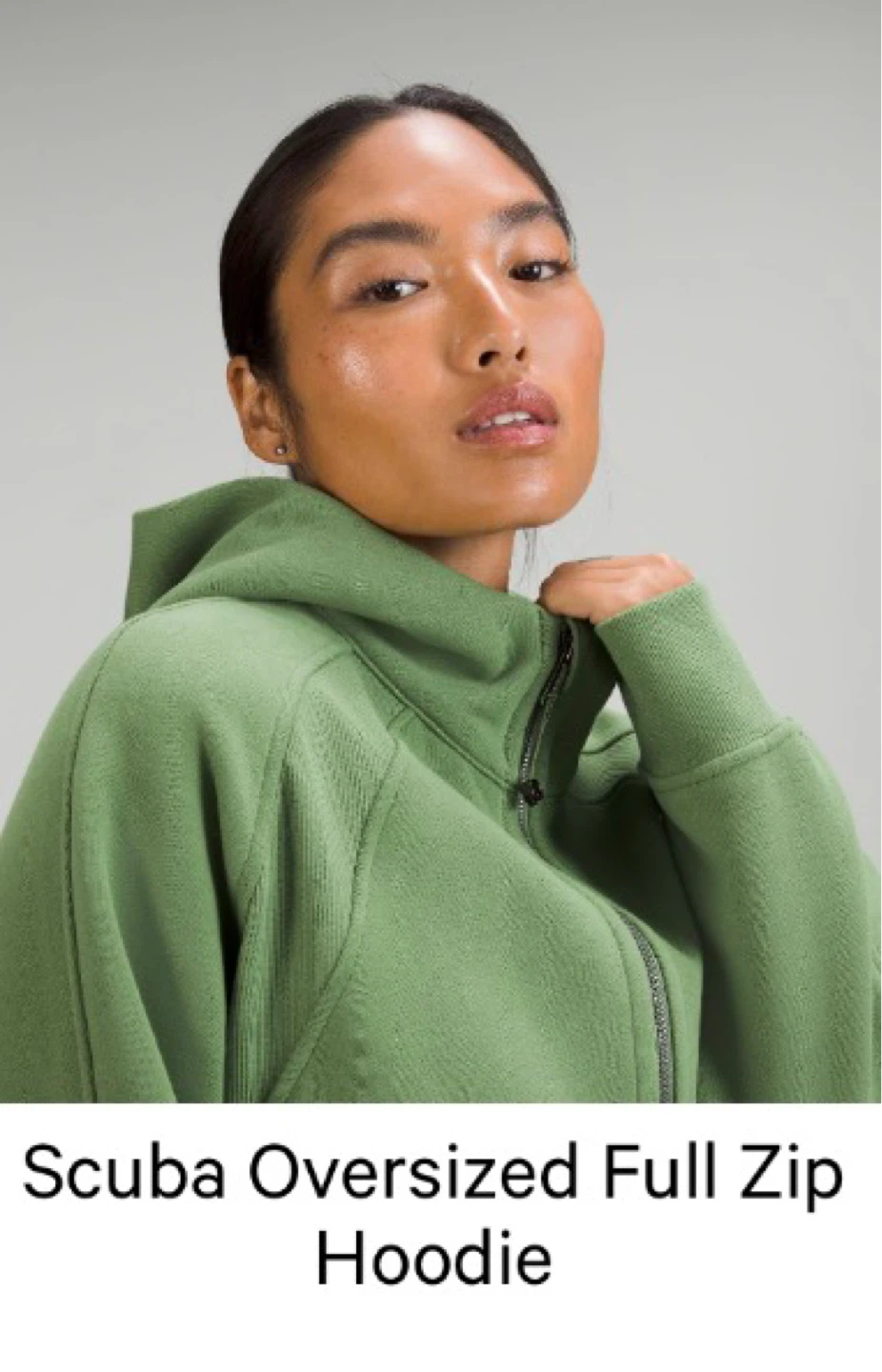 Lululemon Scuba Oversized Full Zip Hoodie - Green