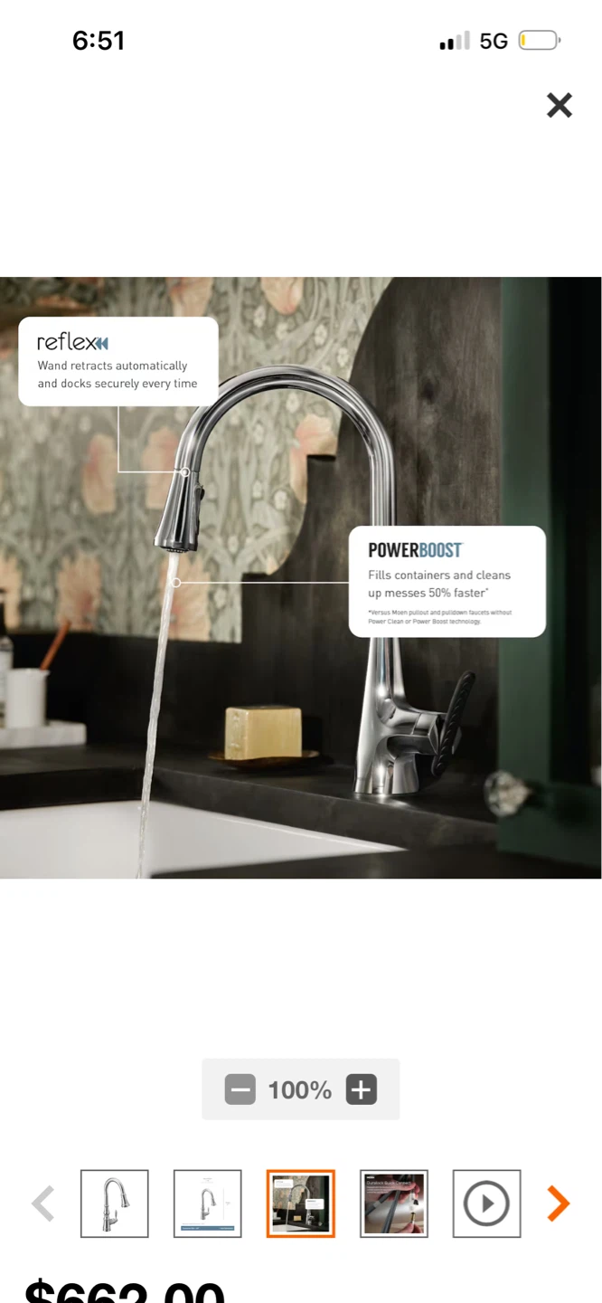 New Moen Duralock Quick Connect Kitchen Faucet - photo 3