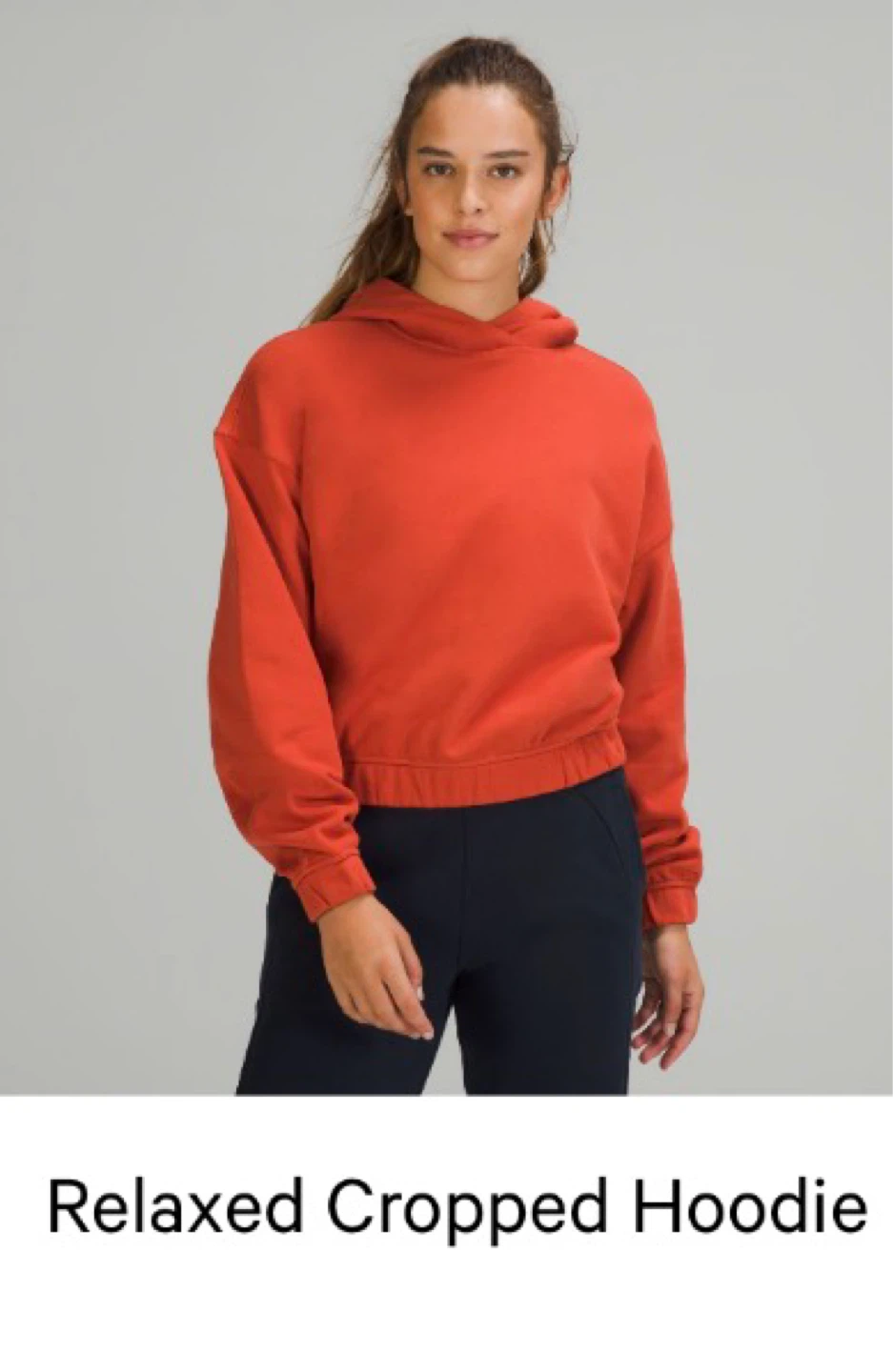 Lululemon Relaxed Cropped Hoodie