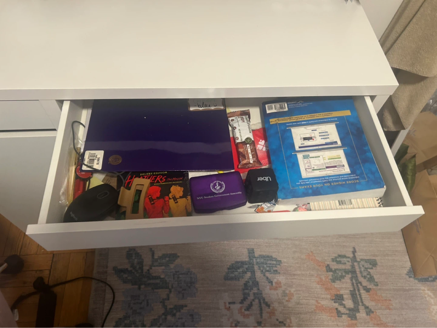 White Desk with Storage - photo 4