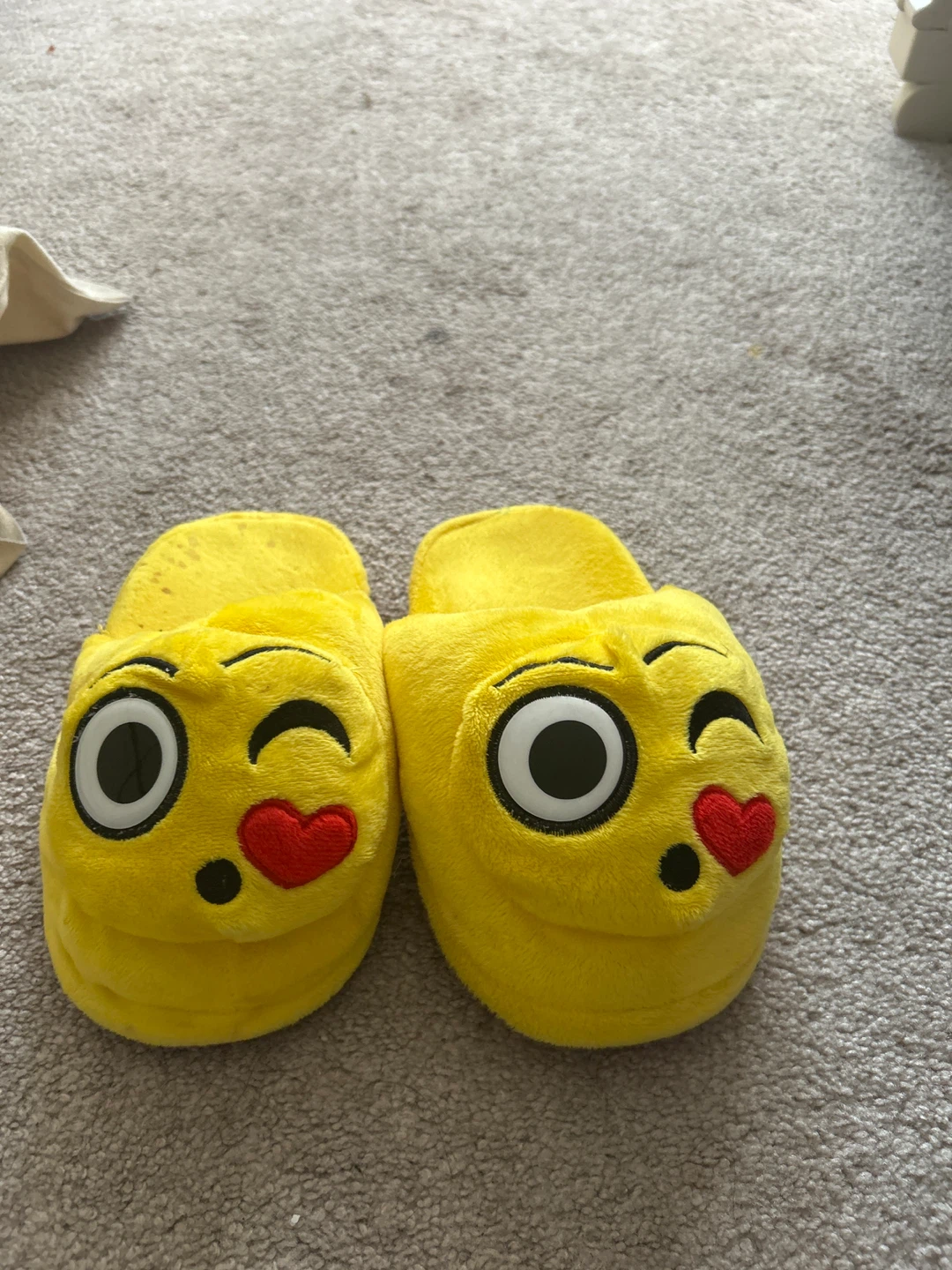 Yellow Emoji Slippers - photo 2