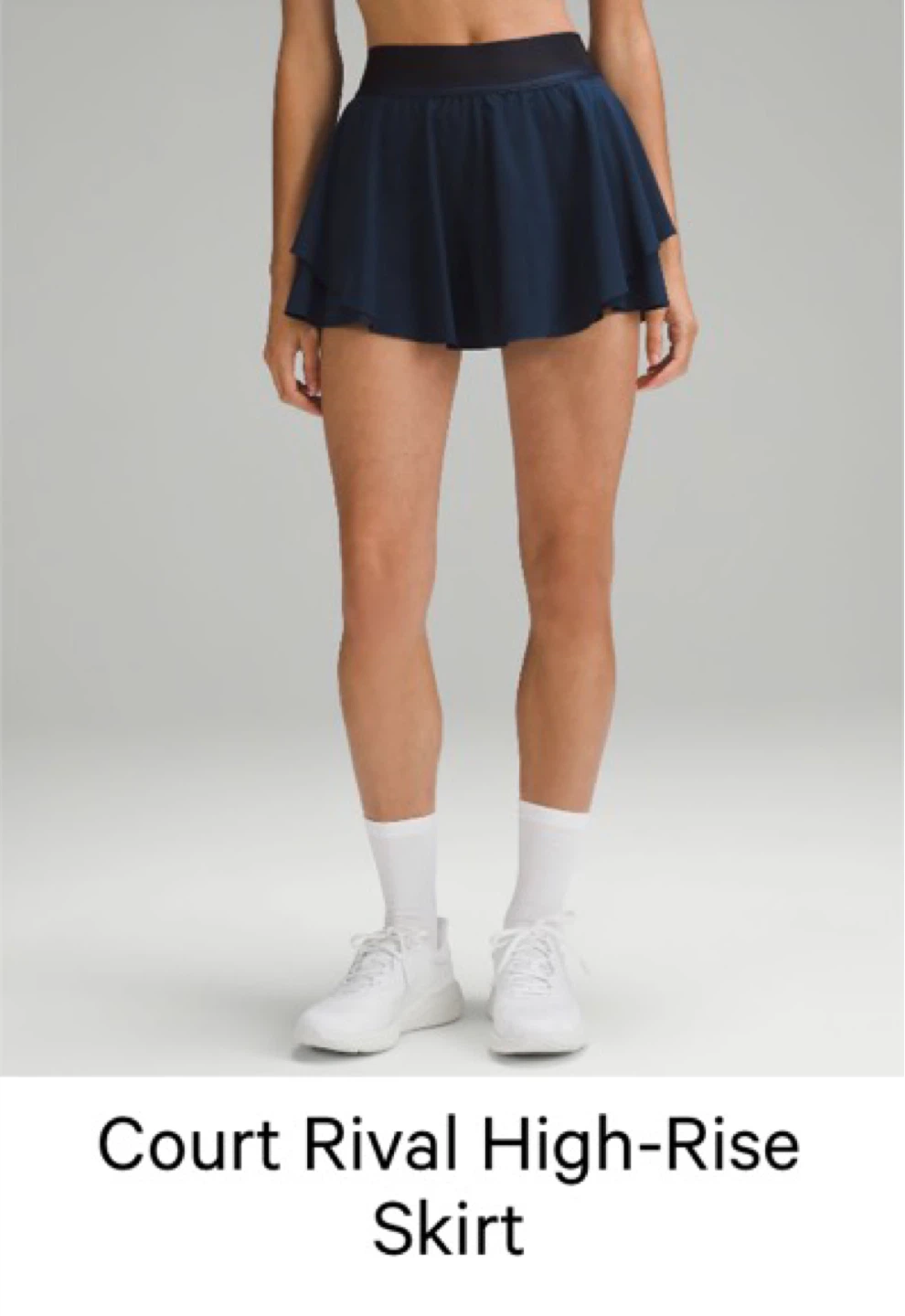 Lululemon Court Rival High-Rise Skirt - Navy Blue - Size 4