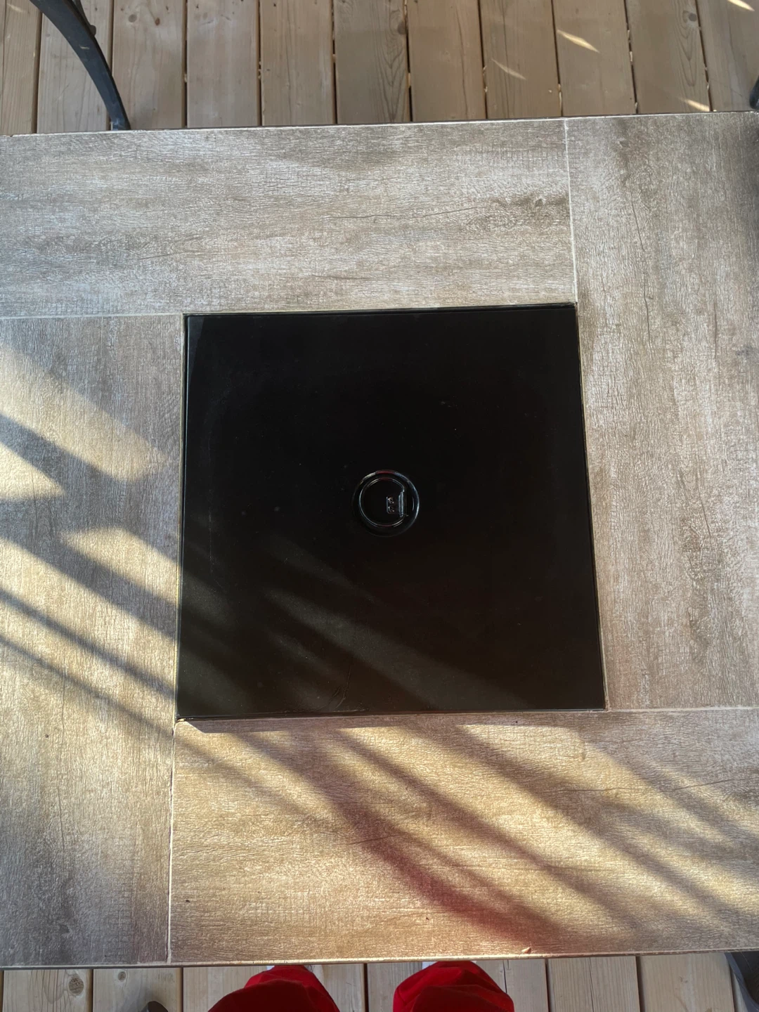 Square Tiled Propane Fire Pit Table - photo 2