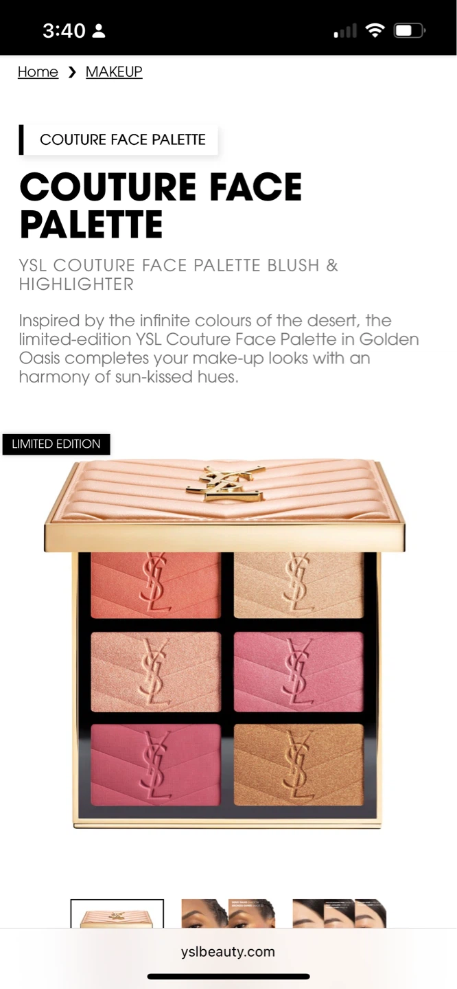 Yves Saint Laurent Couture Face Palette - Golden Oasis - photo 4