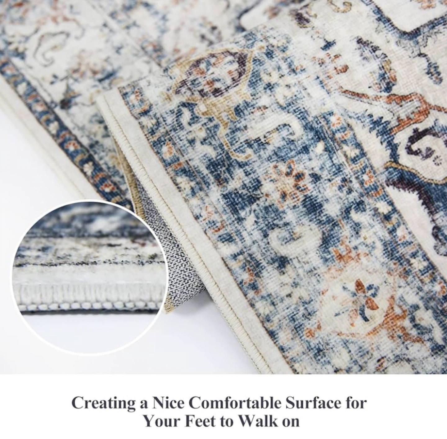 Runner Rug - 2x8 Vintage Distressed Medallion Pattern - photo 2