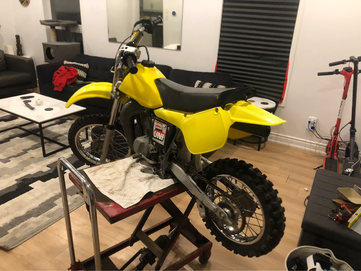 Yellow Suzuki Dirt Bike - photo 3