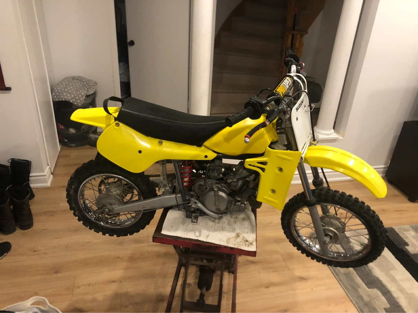 Yellow Suzuki Dirt Bike - photo 2