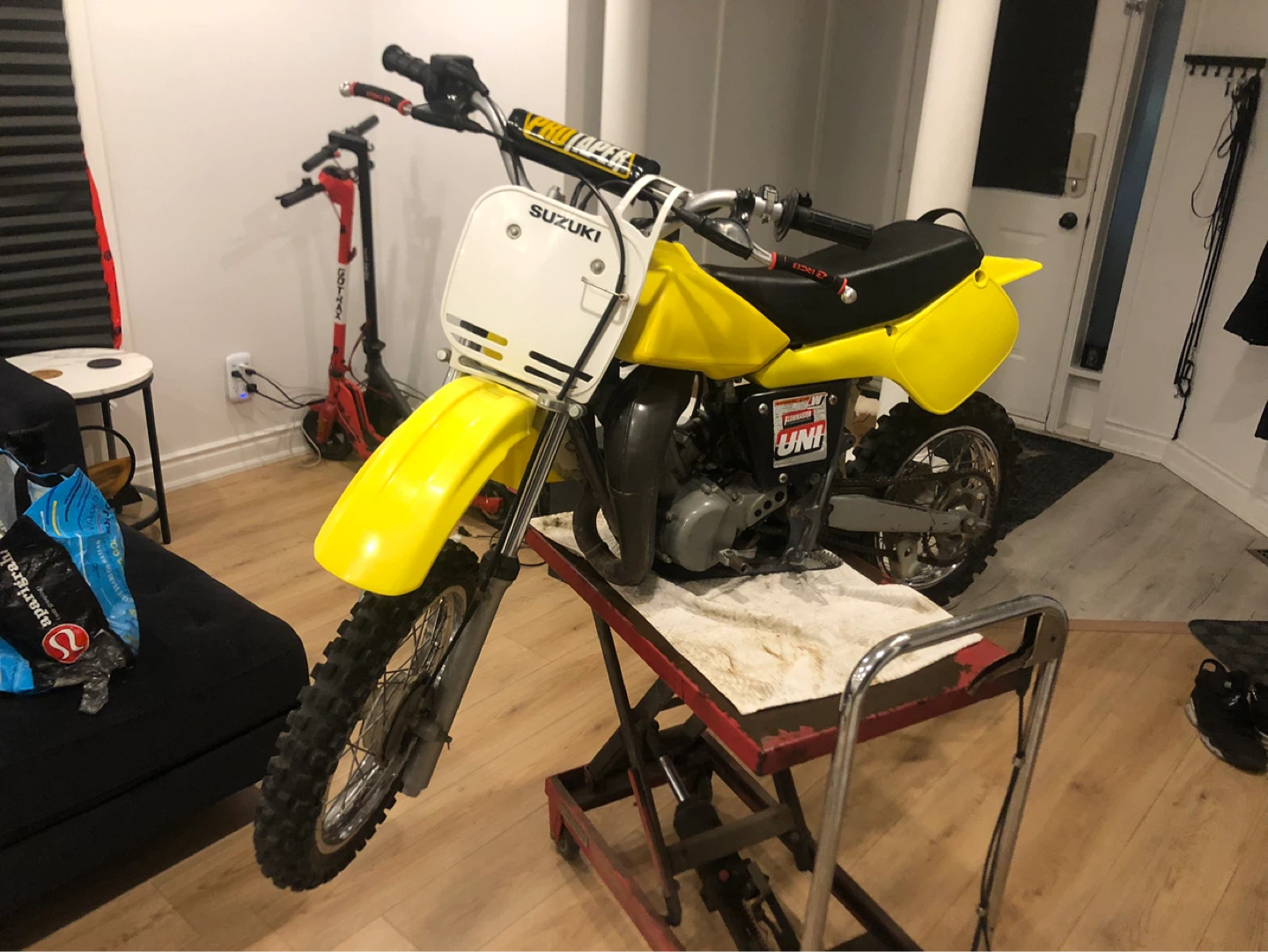 Yellow Suzuki Dirt Bike - photo 4