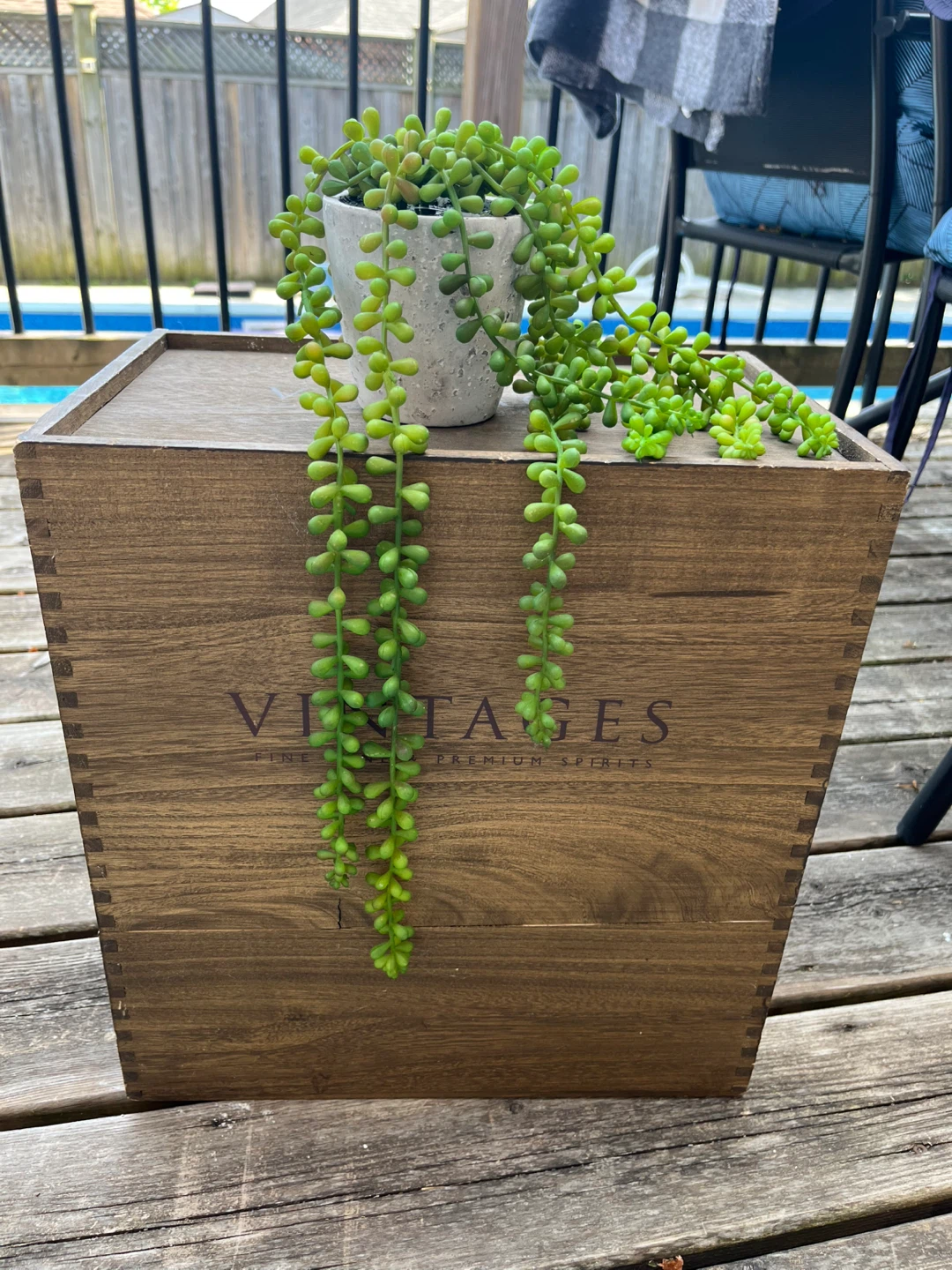 2 wooden crates for garden/home decor or storage $15 each - photo 3
