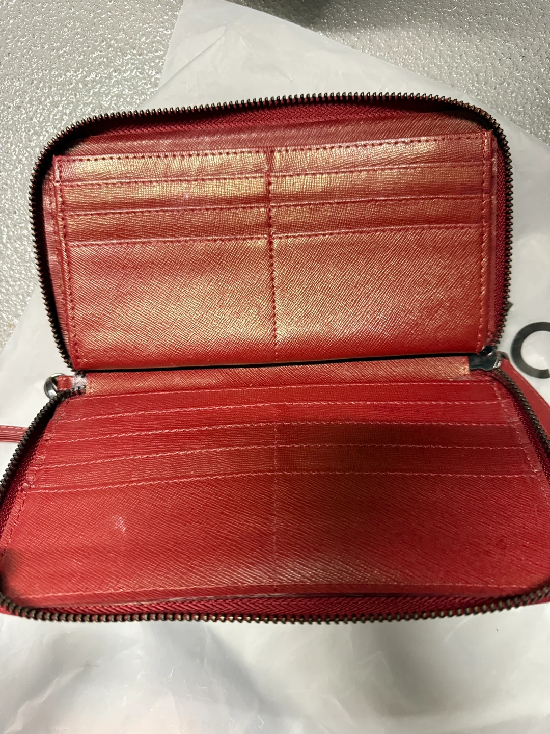 Red Continental Wallet