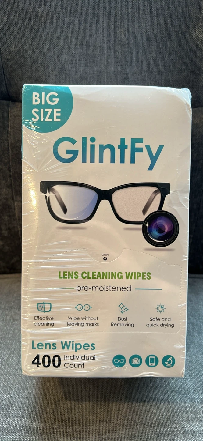 GlintFy Lens Cleaning Wipes - 400 Count