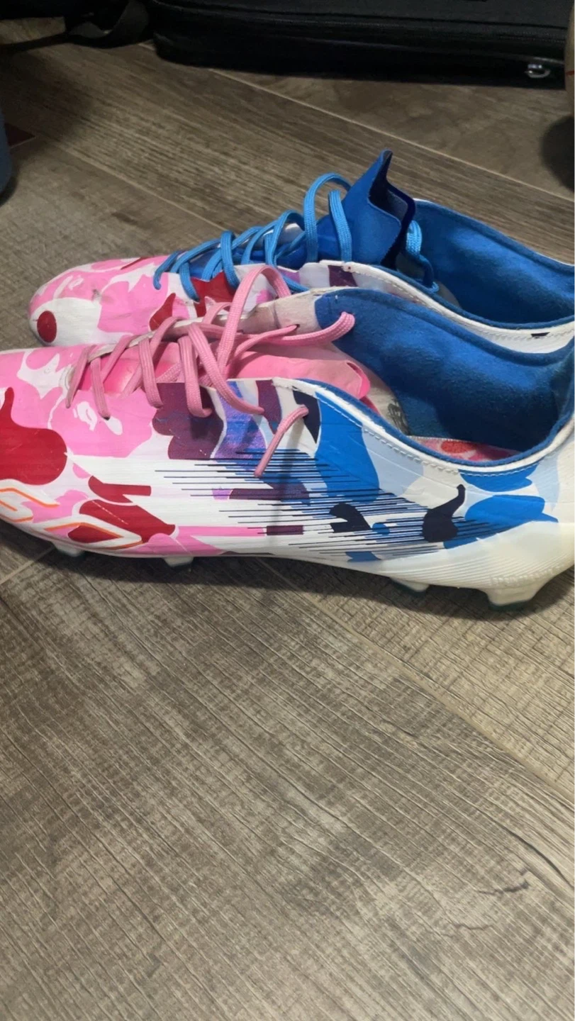 BAPE x Adidas Football Cleats Pink Camo - photo 2