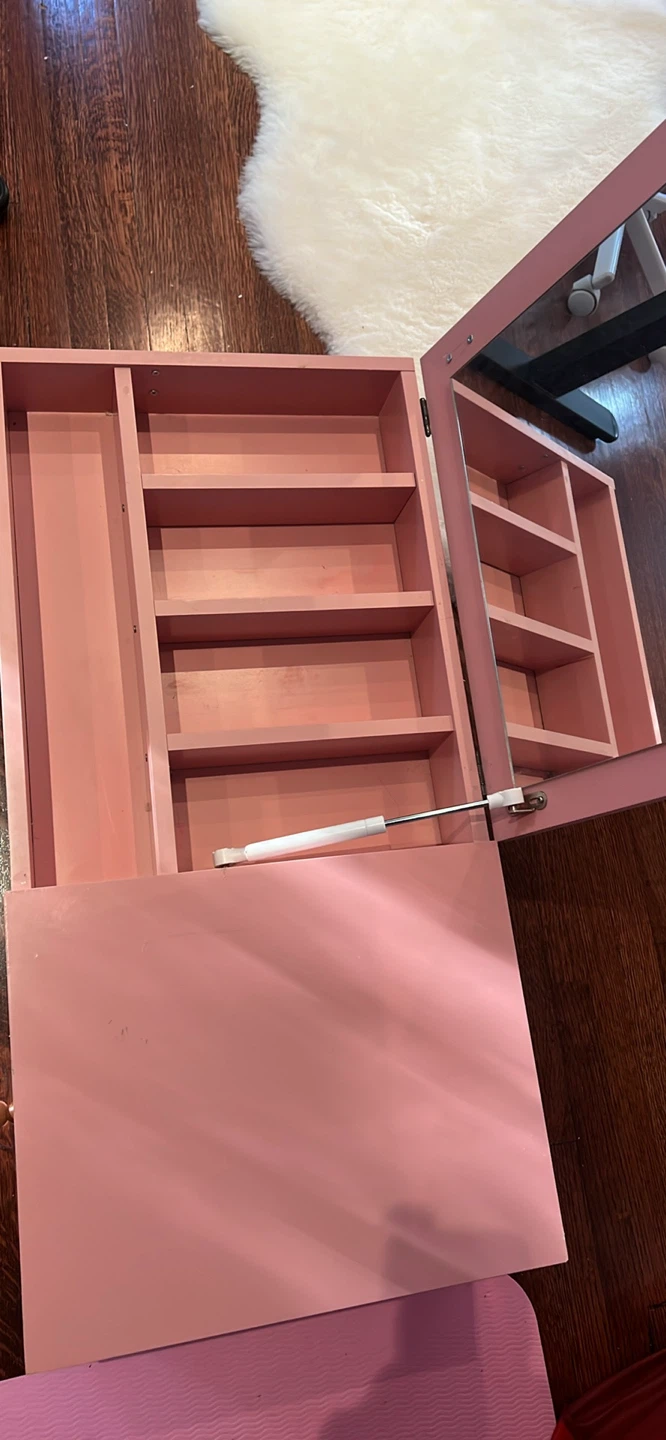 Pink Jewellery Box with Mirror - photo 3