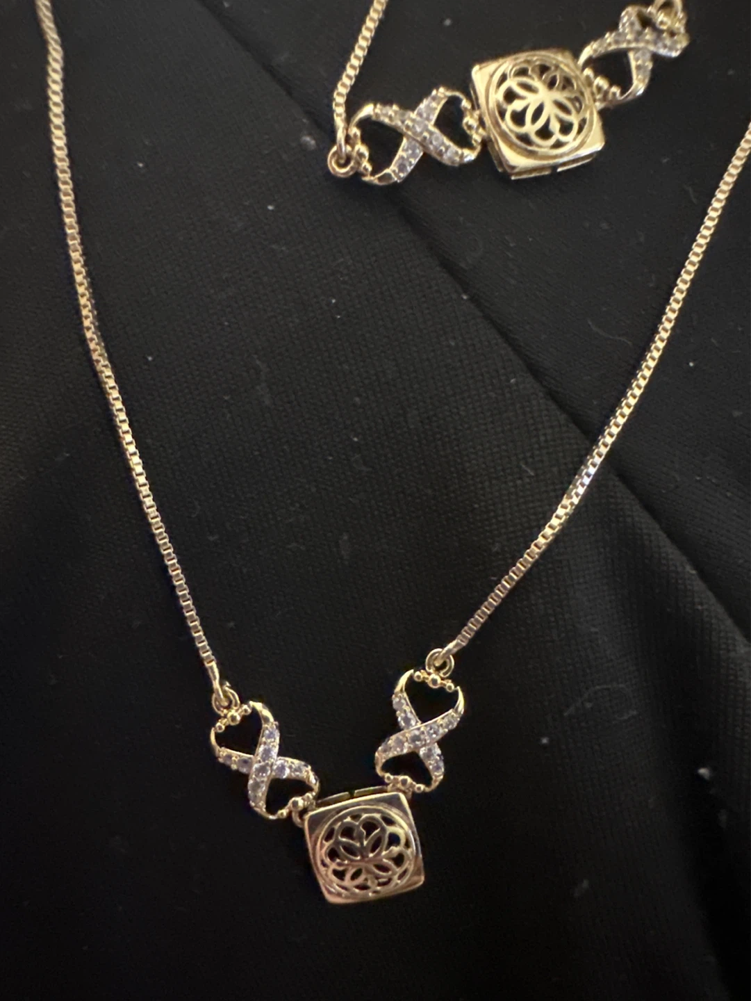 Gold-laminated Necklace and Bracelet Set - photo 2