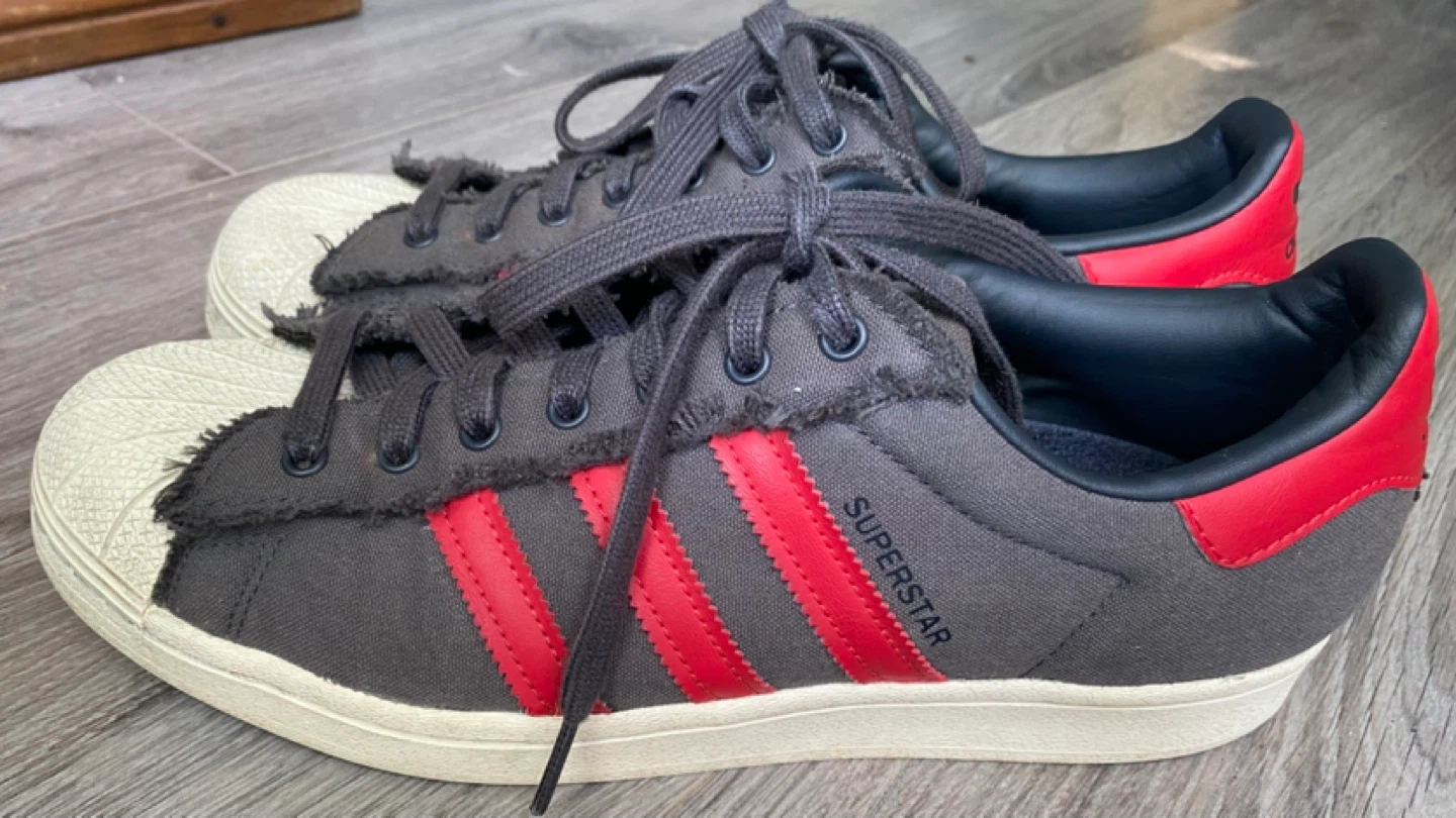 ADIDAS Superstar Men Size 9 - Grey/Red/White - photo 2