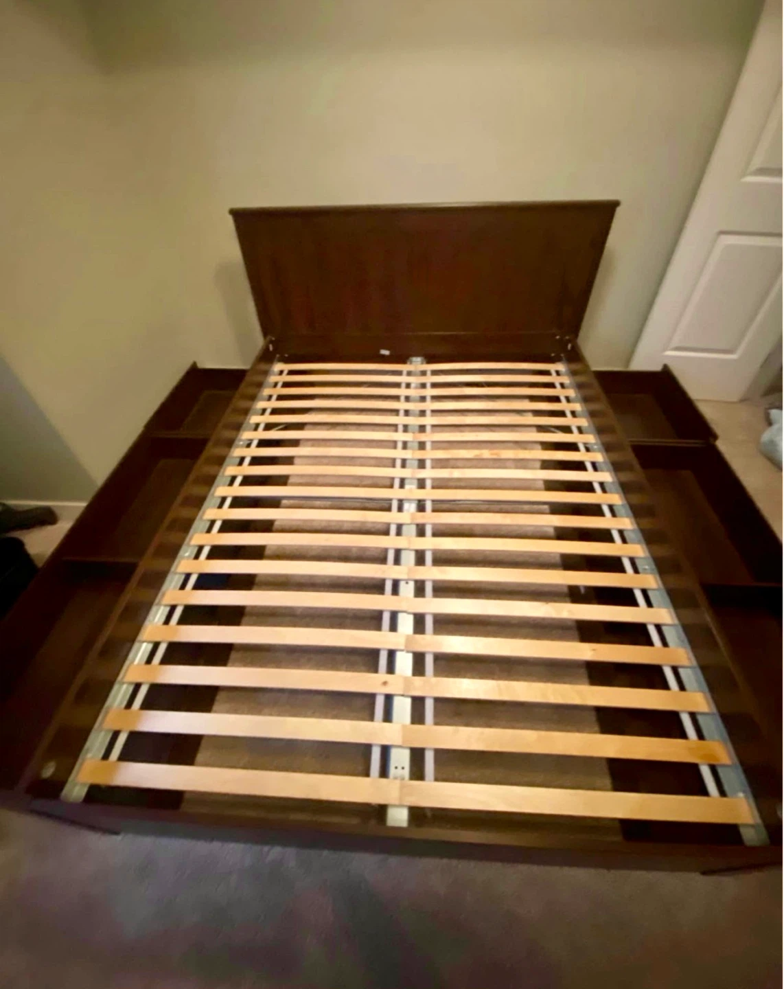IKEA Full / double bed with 4 drawers under bed