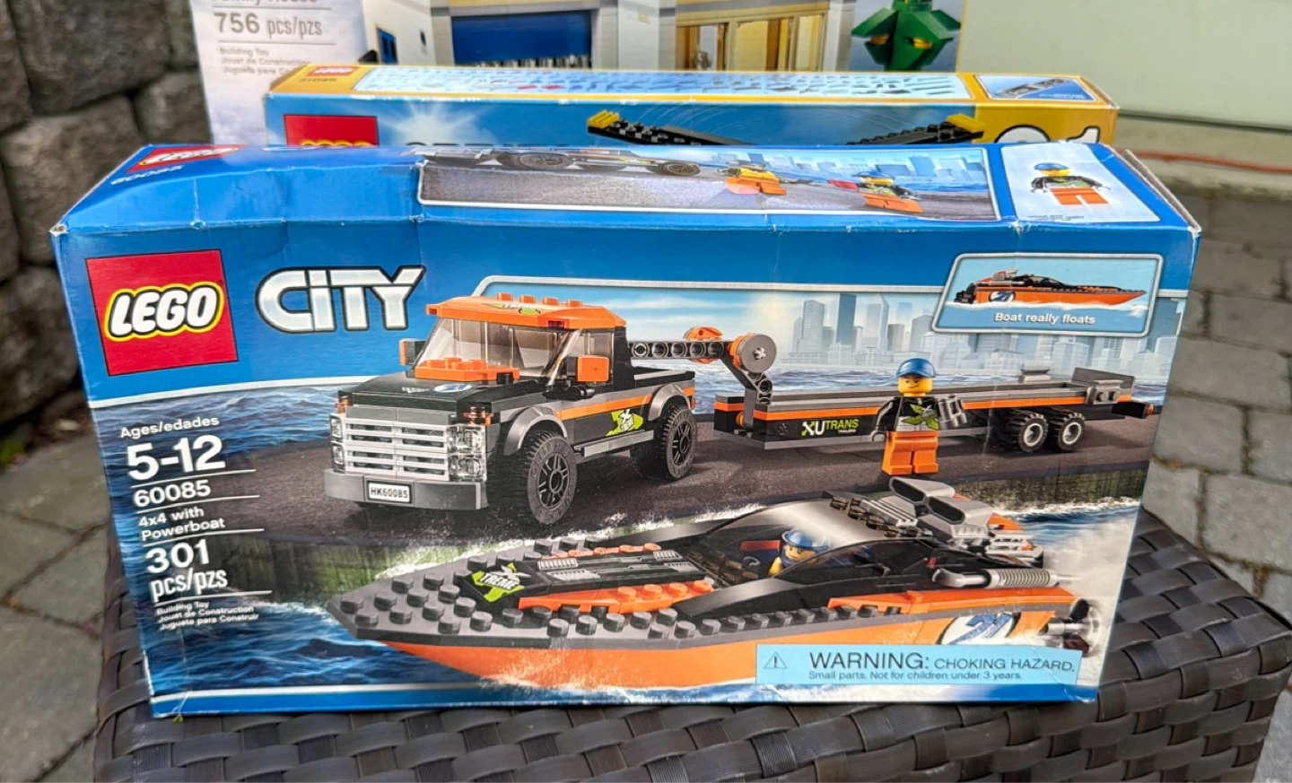 LEGO City 60085 4x4 with Powerboat Building Toy Set