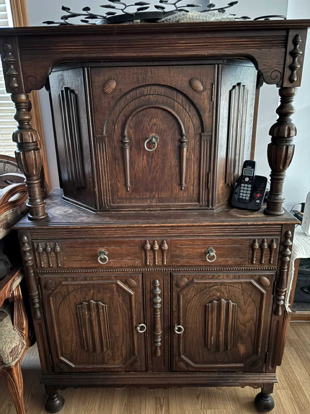 Antique Wooden Headboard