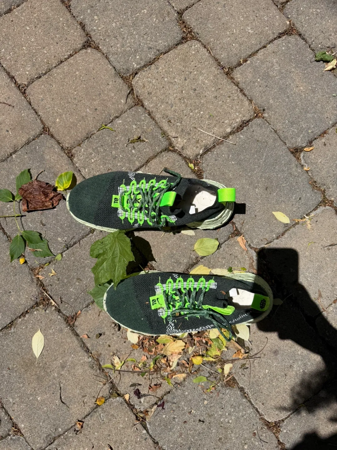 Dark Green & Neon Green Running Shoes